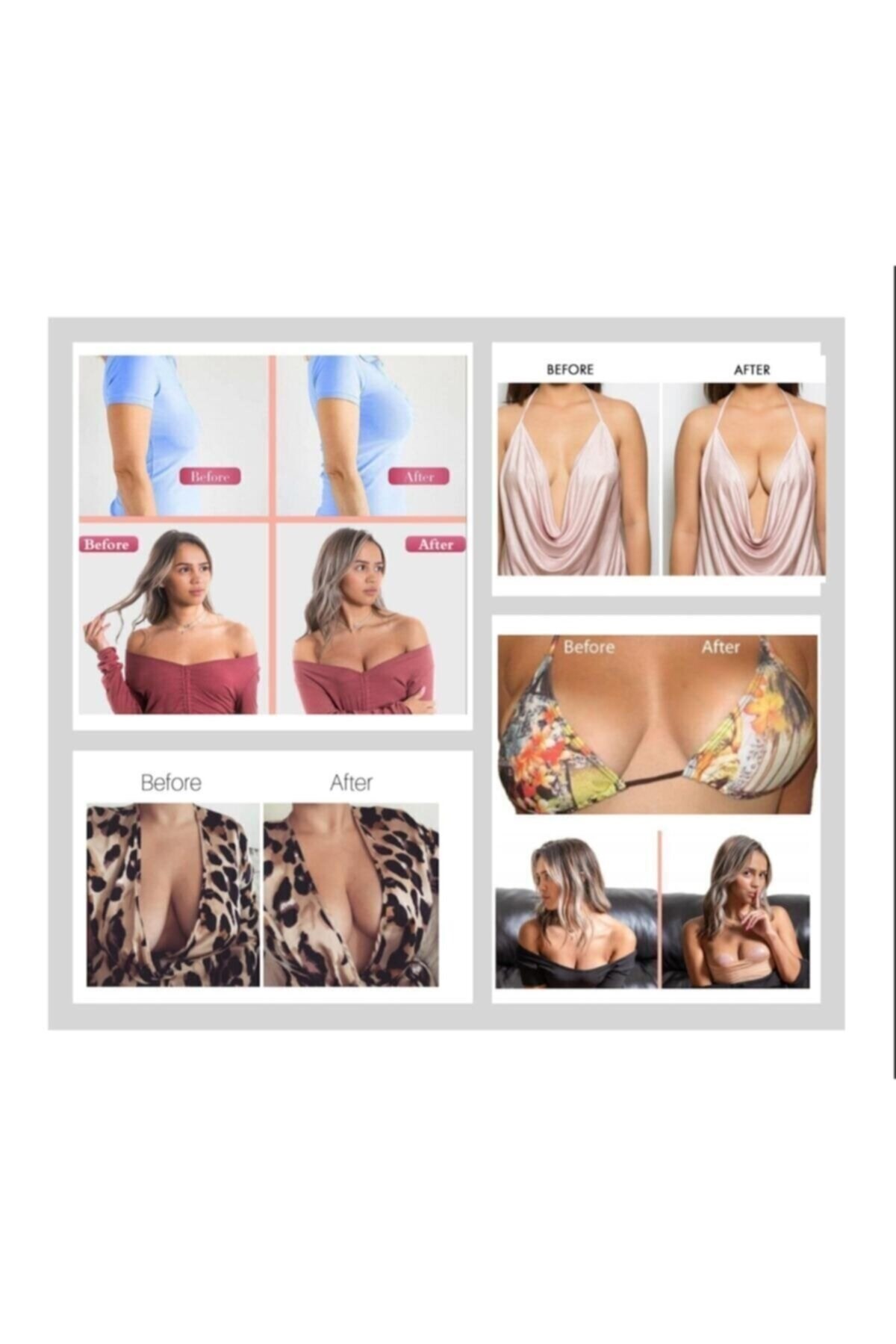 C&City 3'lü Paket Göğüs Dikleştirici Ve Şekillendirici Bant Ten