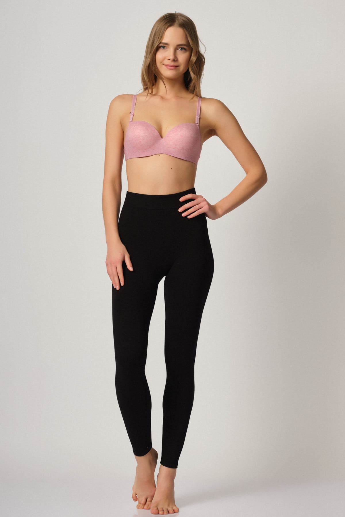 C&City 4001 Kadın Basic Tayt Siyah