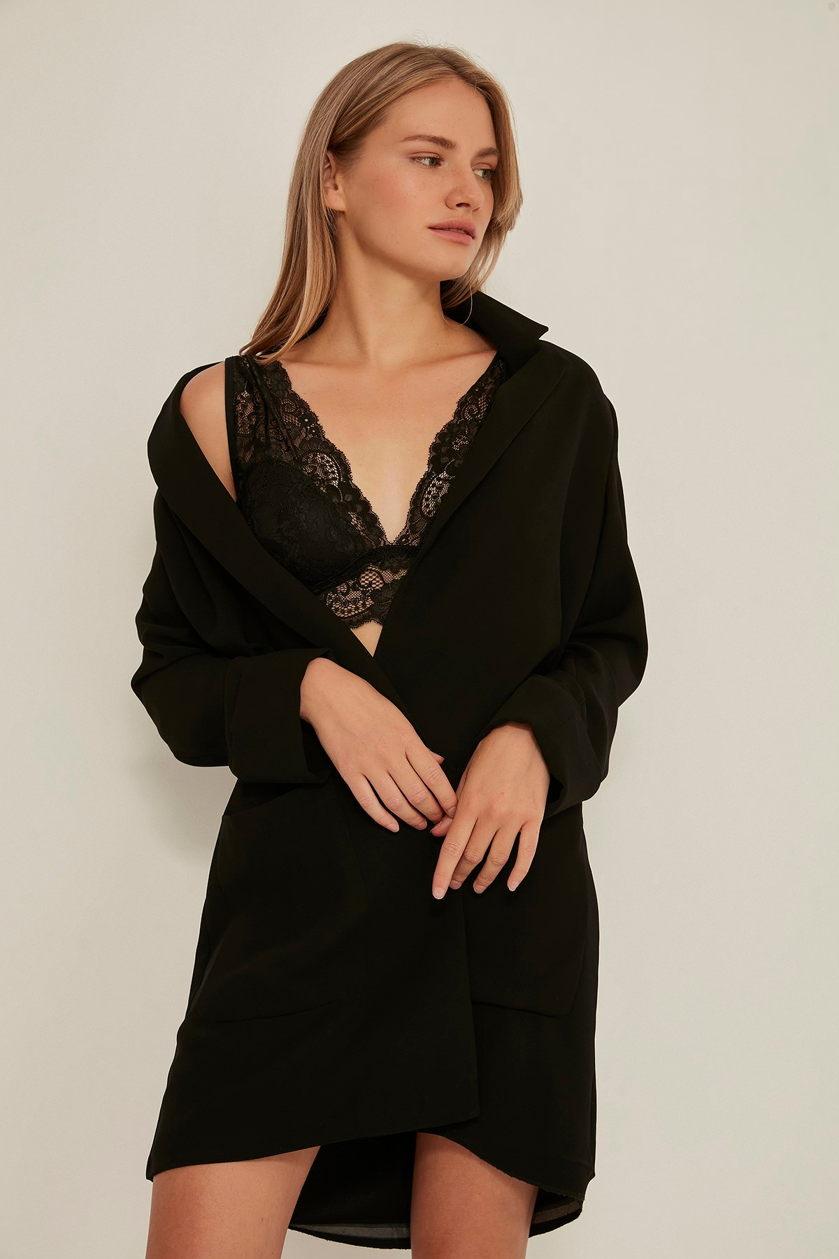 C&City 7105 Kadın Kaplı Bralet Takım Siyah