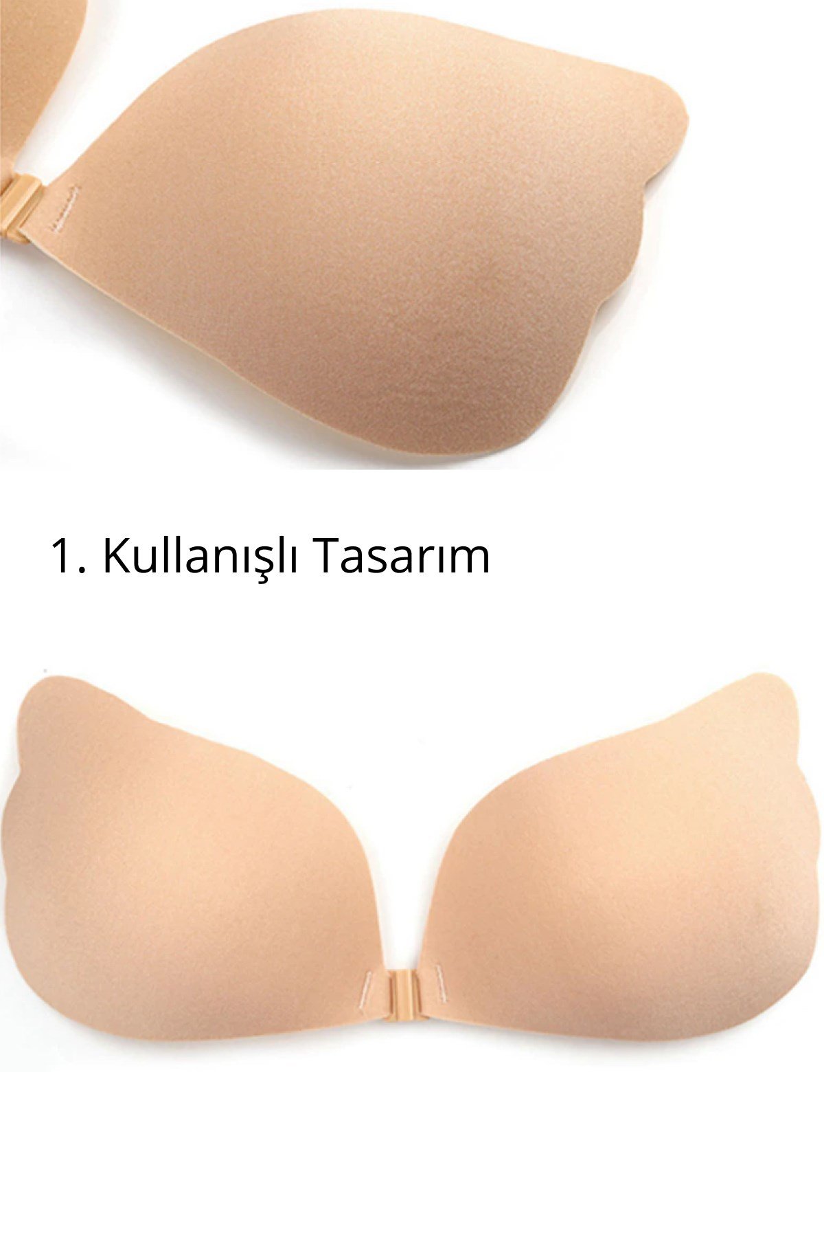 C&City 7231 Dolgunlaştırıcı ve Toparlayıcı Önden Kopçalı Sütyen Ten