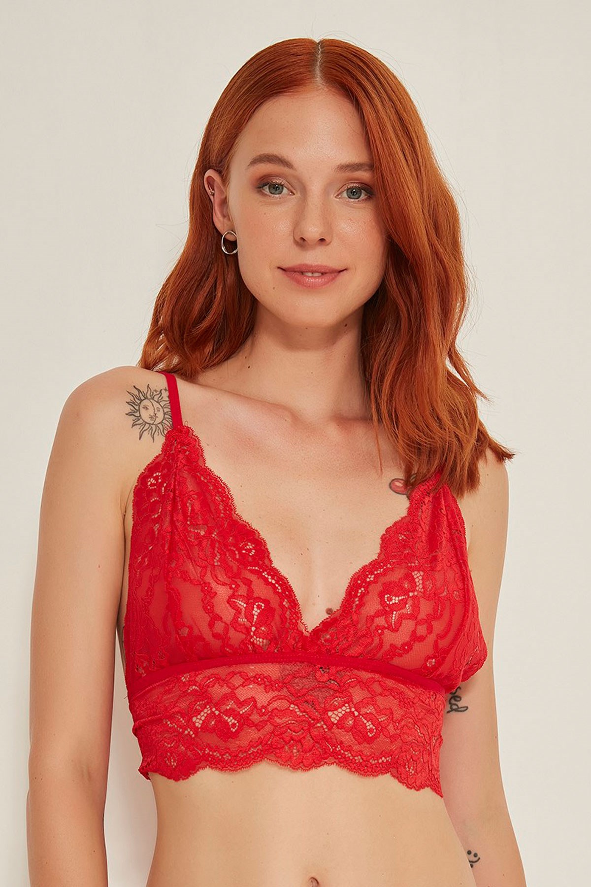 C&City 7501 Kadın Bralet Sütyen Kırmızı
