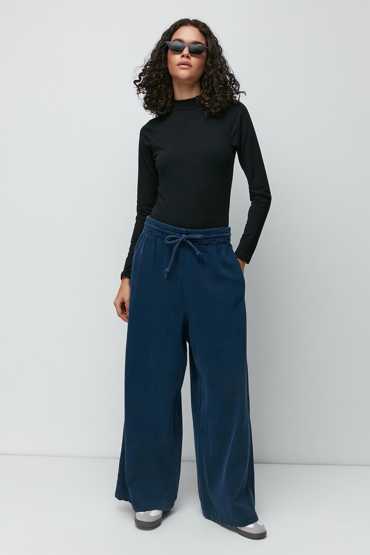 C&City Balıkçı Yaka Uzun Kol Çıtçıtlı Body 312 Siyah