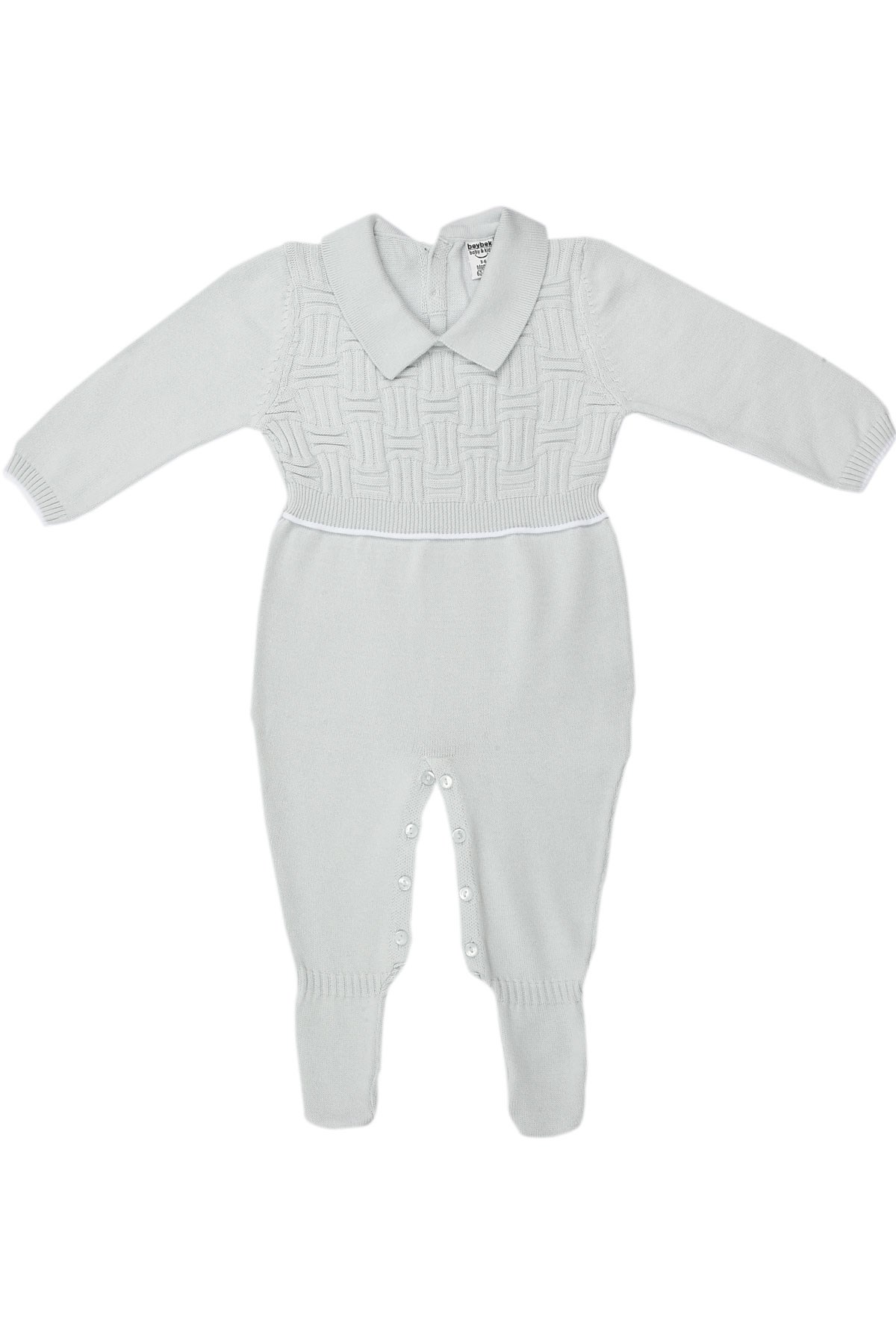 C&City Bebek Patikli Pamuklu Triko Tulum 5603 Mavi