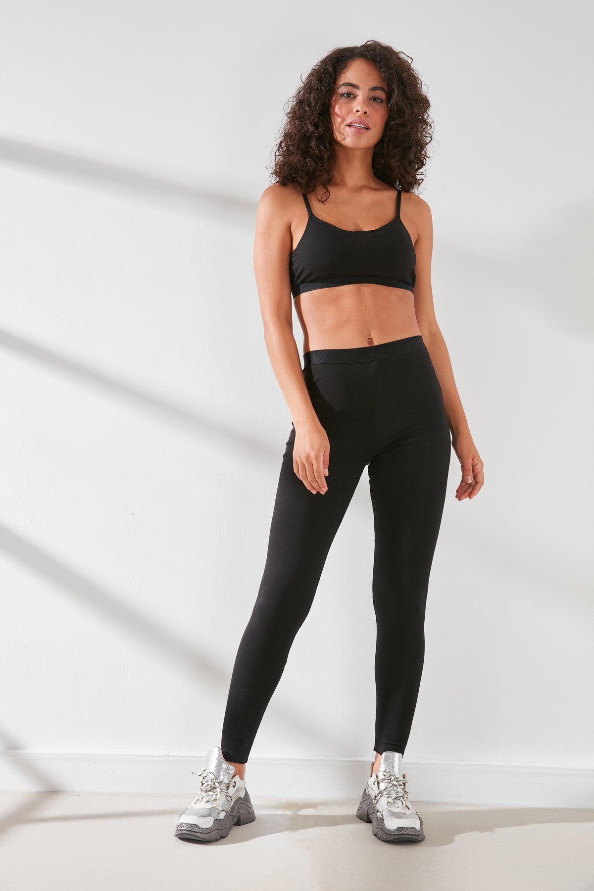 C&City C11434 Kadın Modal Cotton Termal Tayt Siyah