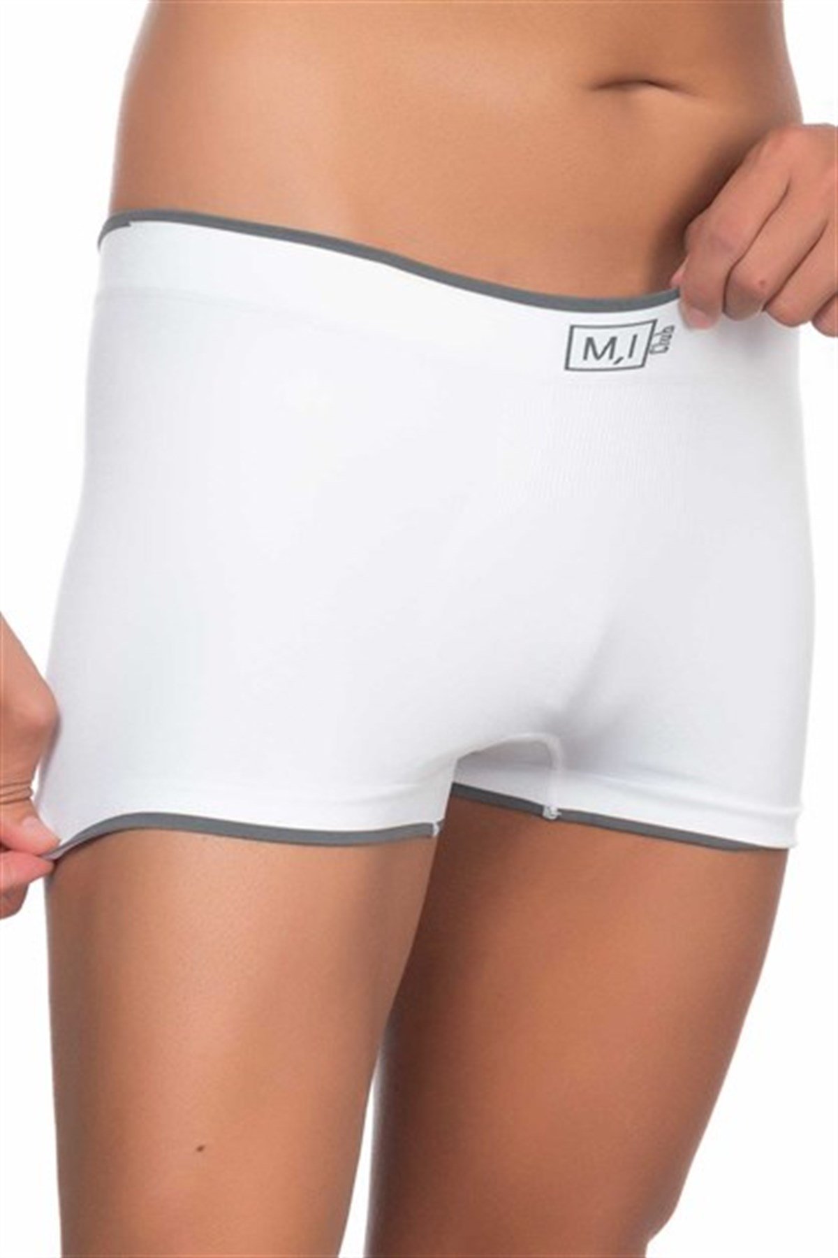 C&City C12103 Dikişsiz Erkek Boxer Beyaz