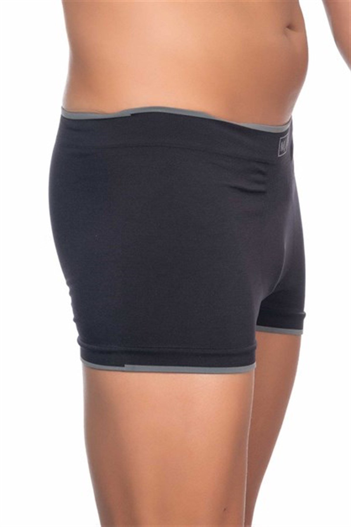 C&City C12103 Dikişsiz Erkek Boxer Siyah