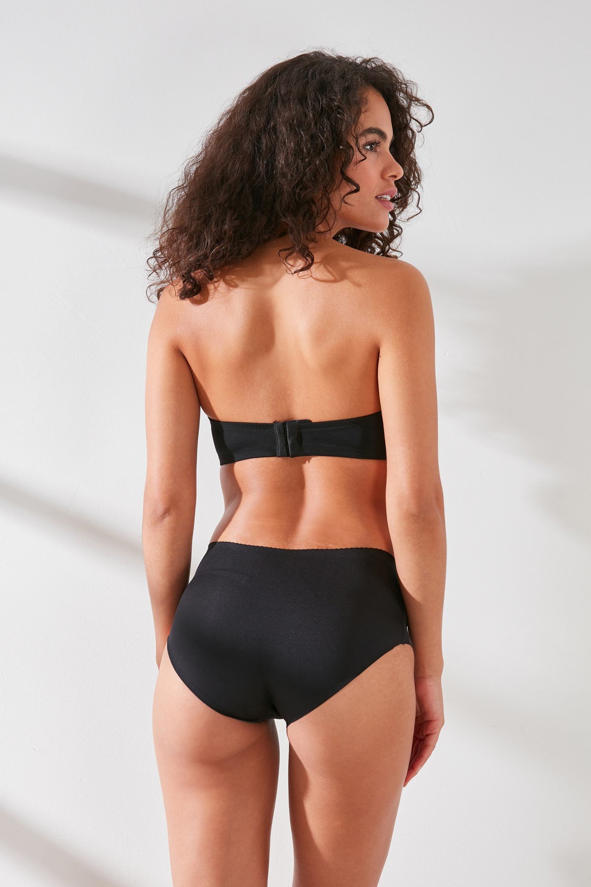 C&City C12702 Kadın Mama Lazer Slip Korse Siyah