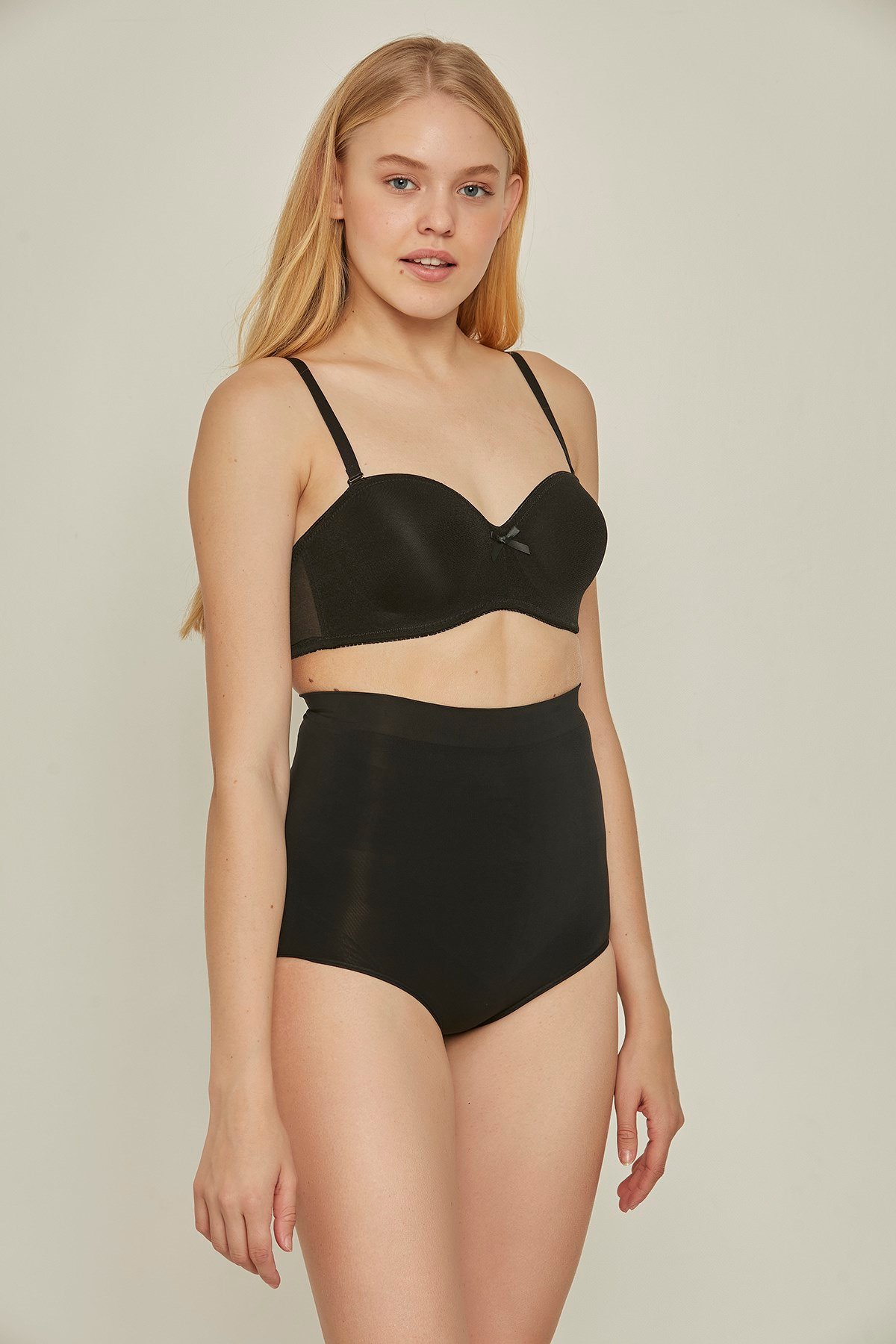 C&City C17024 Yüksek Bel Slip Korse Siyah