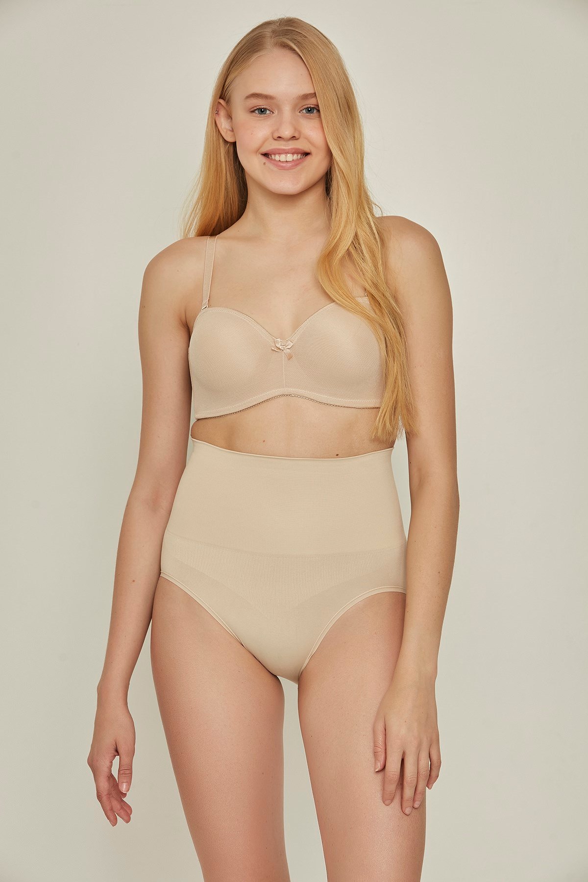 C&City C22001 Seamless Slip Pantolon Korse Ten