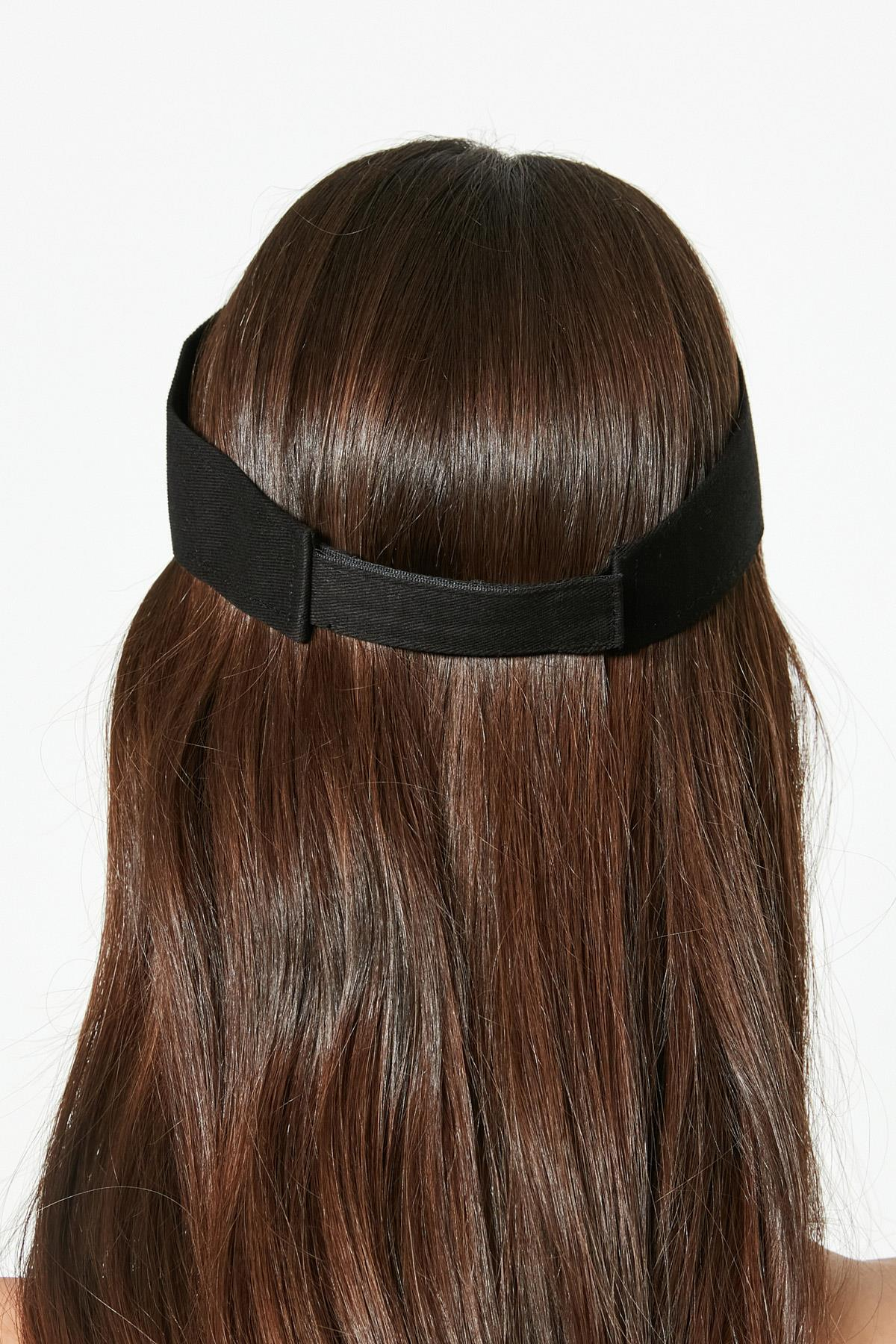 C&City Cırtlı Vizör Hasır Plaj Şapkası Y8202 Pudra