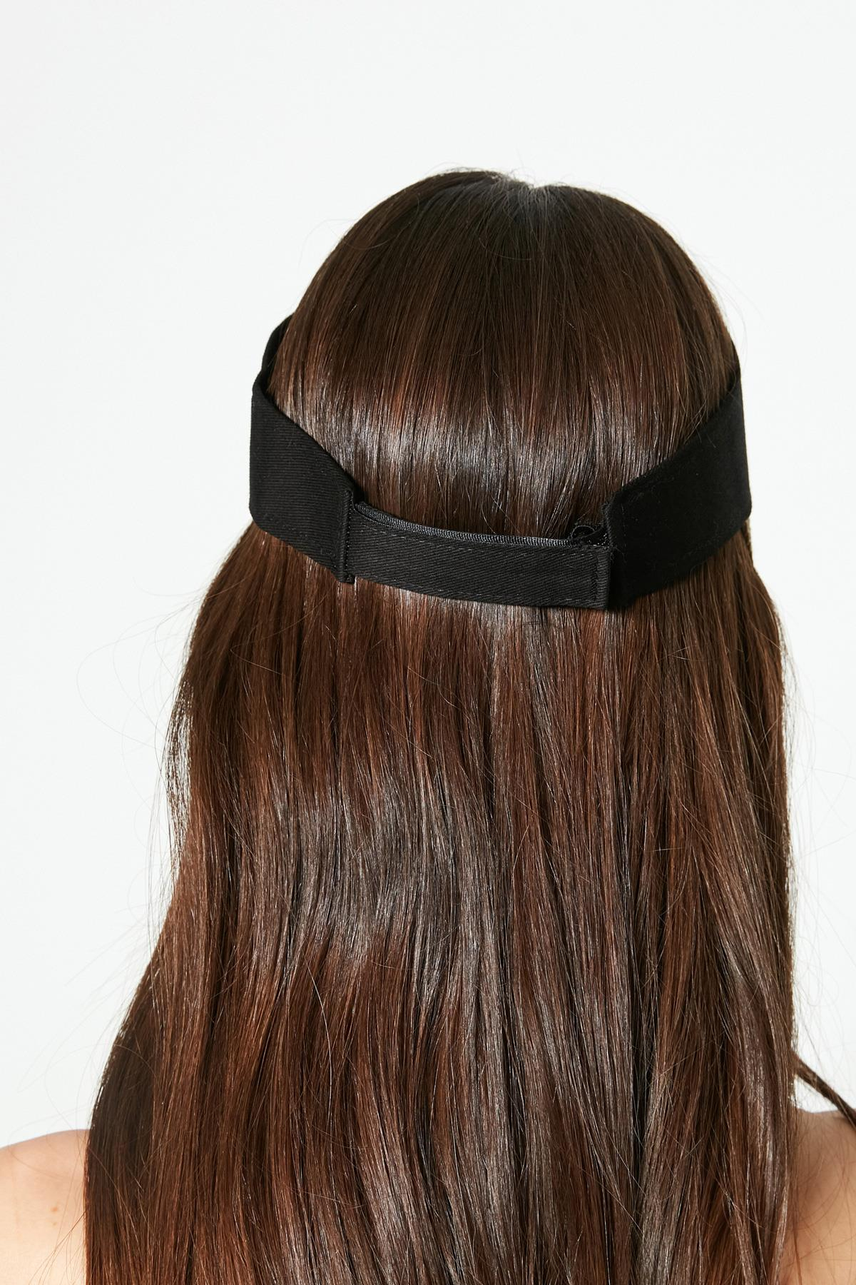 C&City Cırtlı Vizör Hasır Plaj Şapkası Y8202 Açık Bej