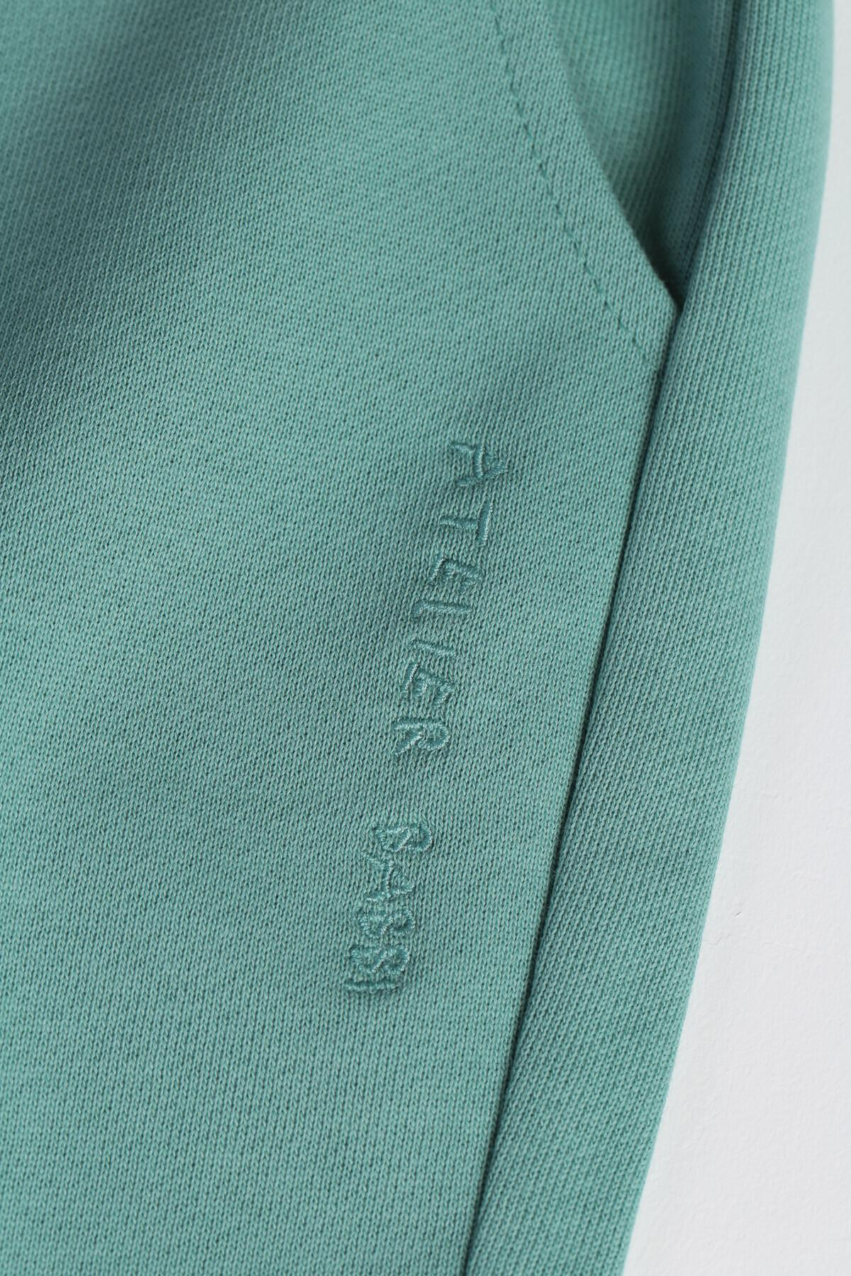 C&City Çocuk Manşetli Paça Eşofman Altı Yeşil