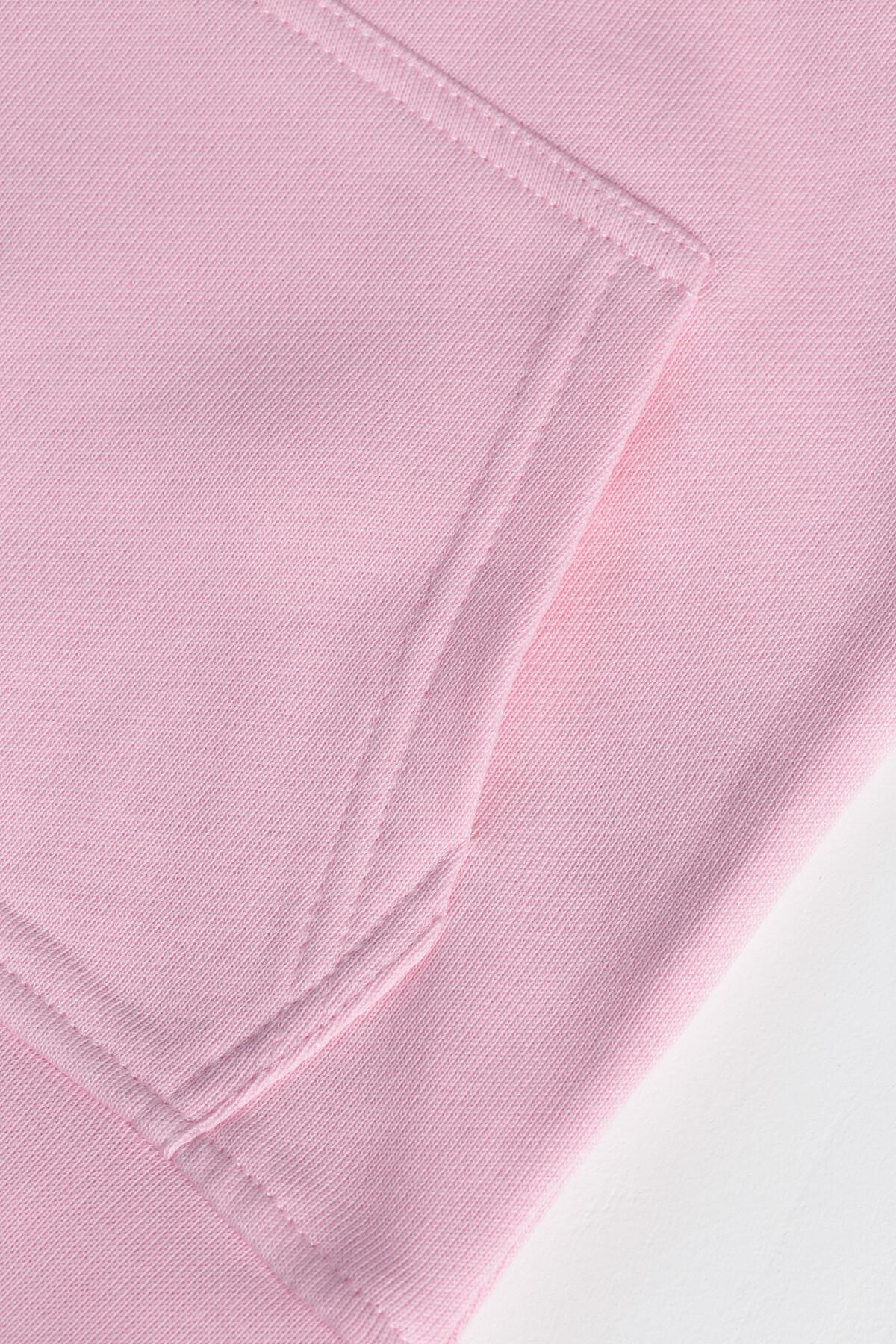 C&City Çocuk Uzun Kol Kapüşonlu Sweatshirt Pembe