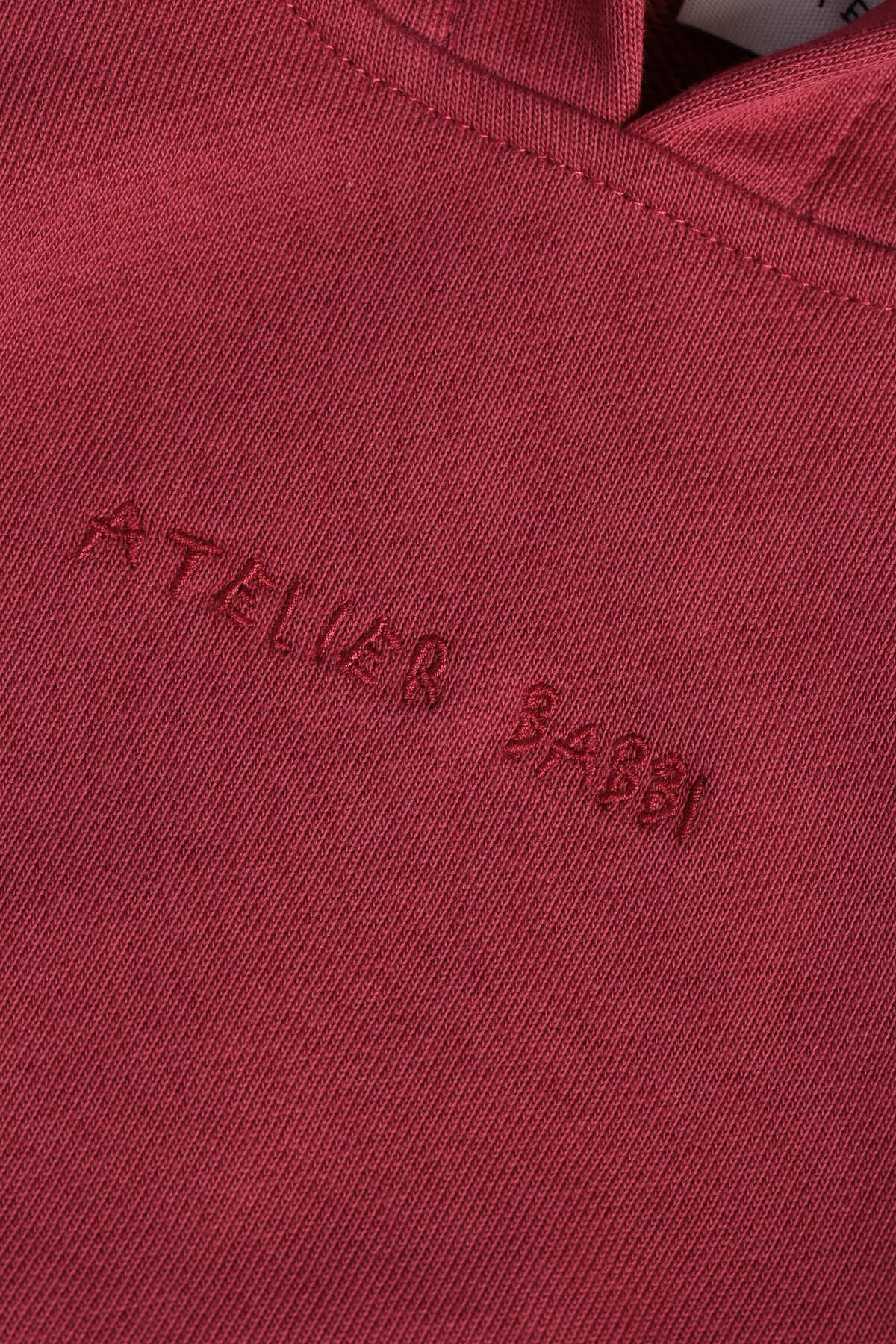 C&City Çocuk Uzun Kol Kapüşonlu Sweatshirt Bordo