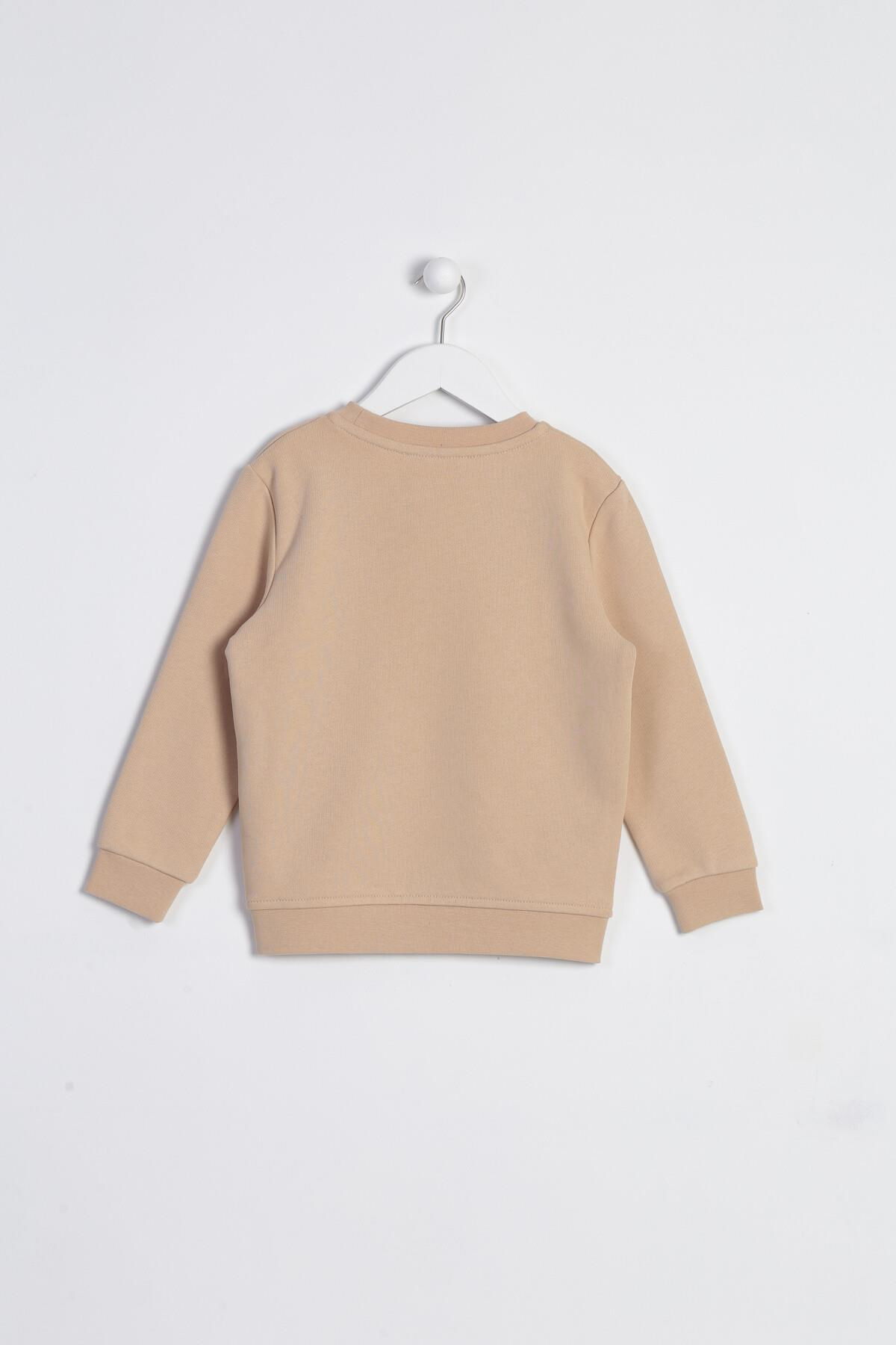 C&City Çocuk Uzun Kol Sweatshirt Bej