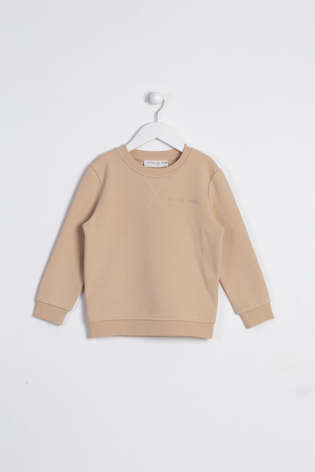 C&City Çocuk Uzun Kol Sweatshirt Bej
