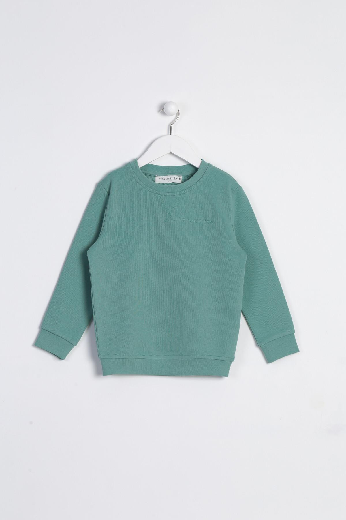 C&City Çocuk Uzun Kol Sweatshirt Yeşil