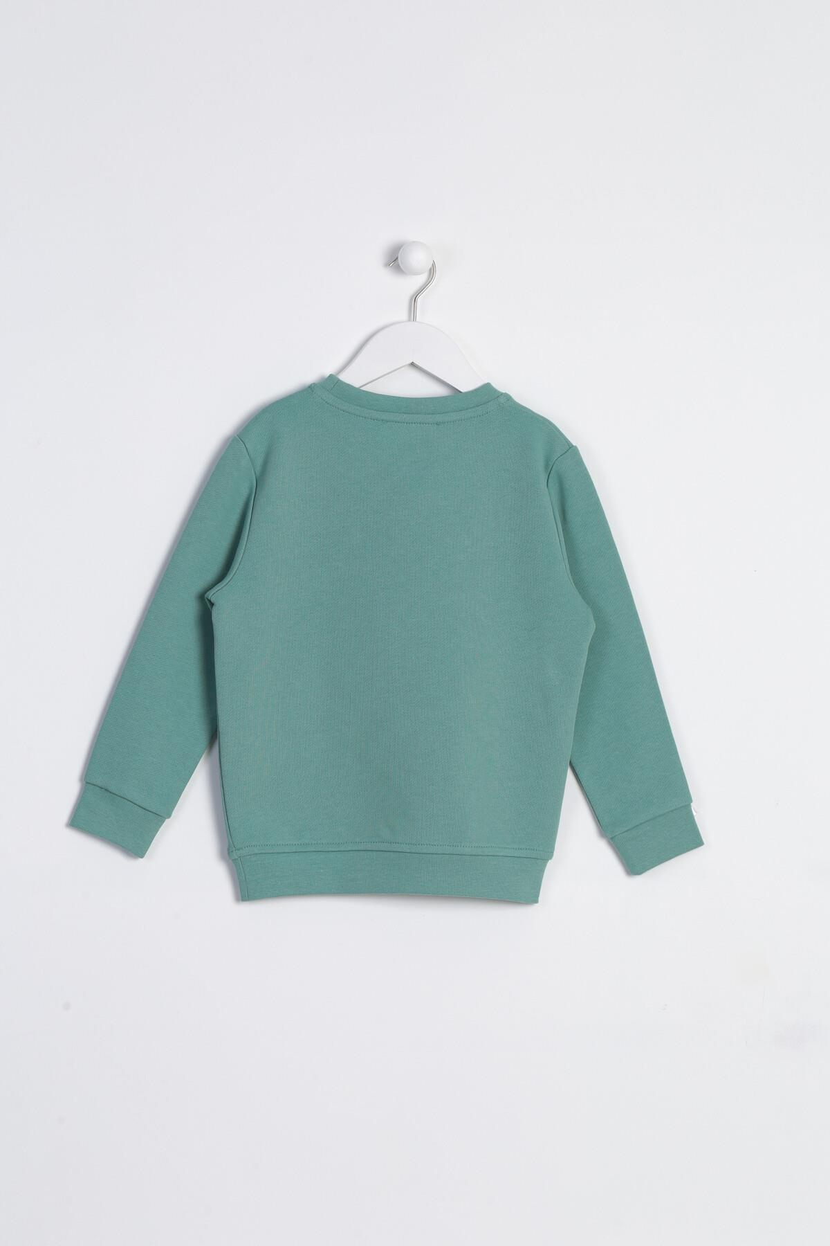 C&City Çocuk Uzun Kol Sweatshirt Yeşil