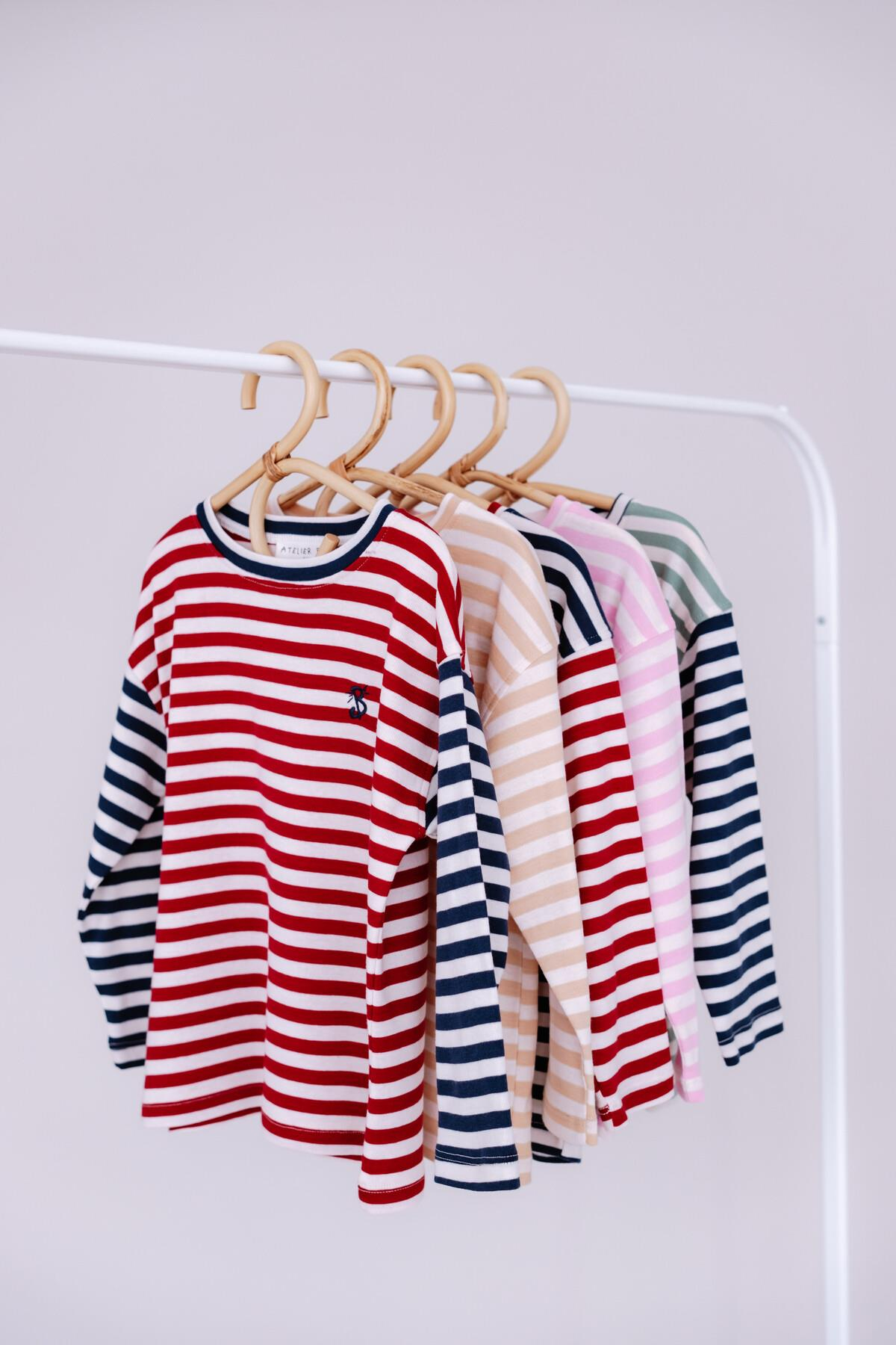 C&City Çocuk Uzun Kol Tshirt Çizgili/Bordo