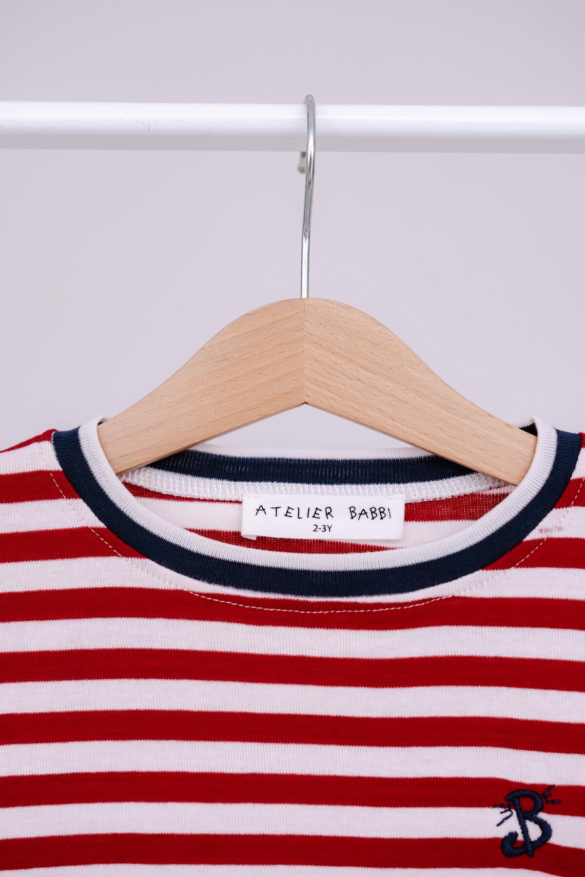 C&City Çocuk Uzun Kol Tshirt Çizgili/Bordo