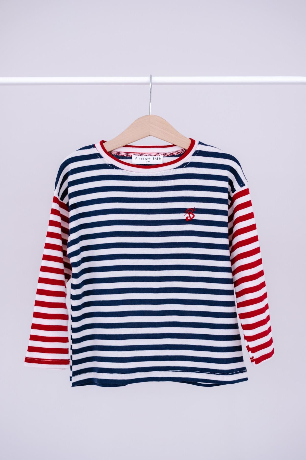 C&City Çocuk Uzun Kol Tshirt Çizgili/Lacivert