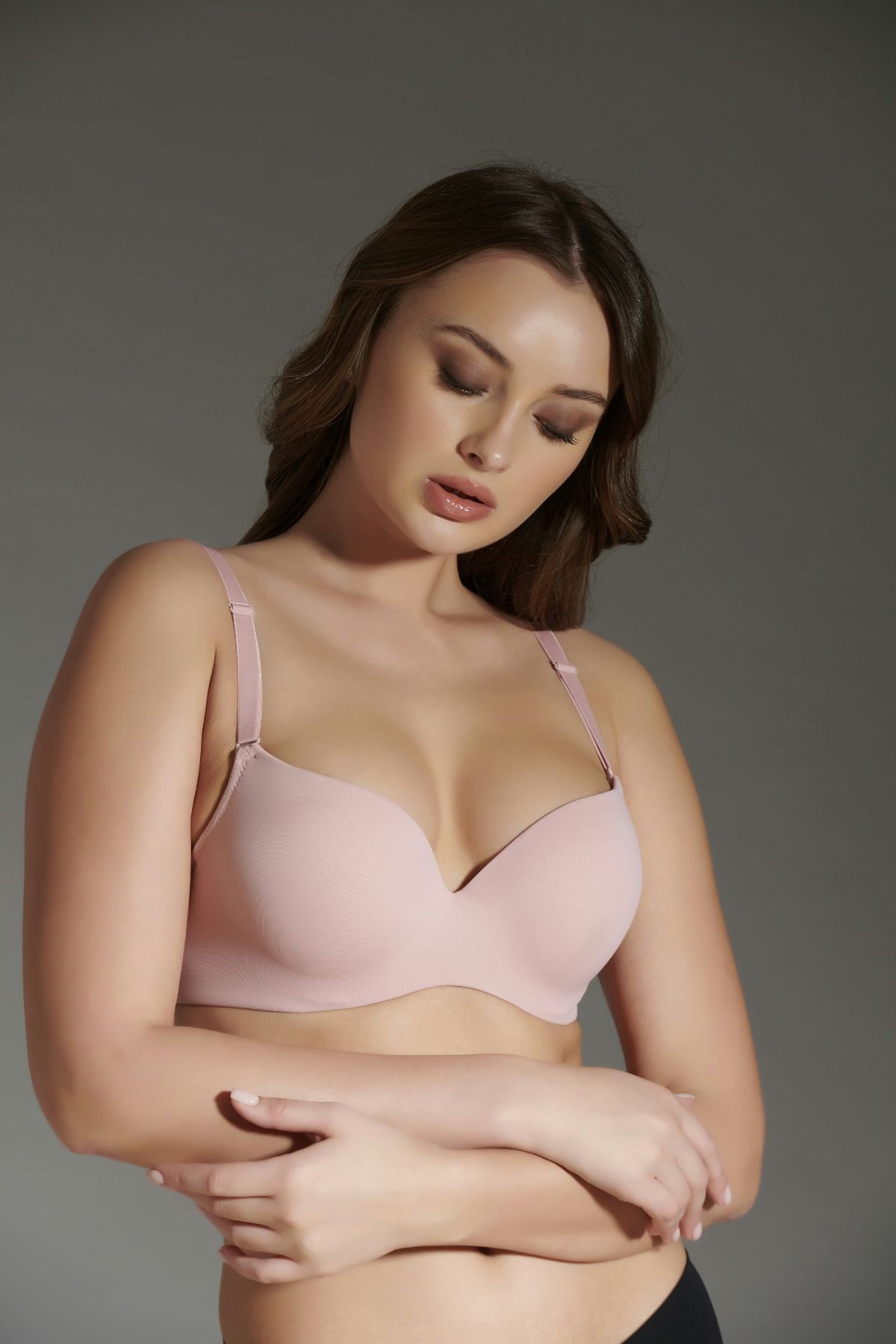 C&City Destekli Push Up Sütyen C16015 Pudra