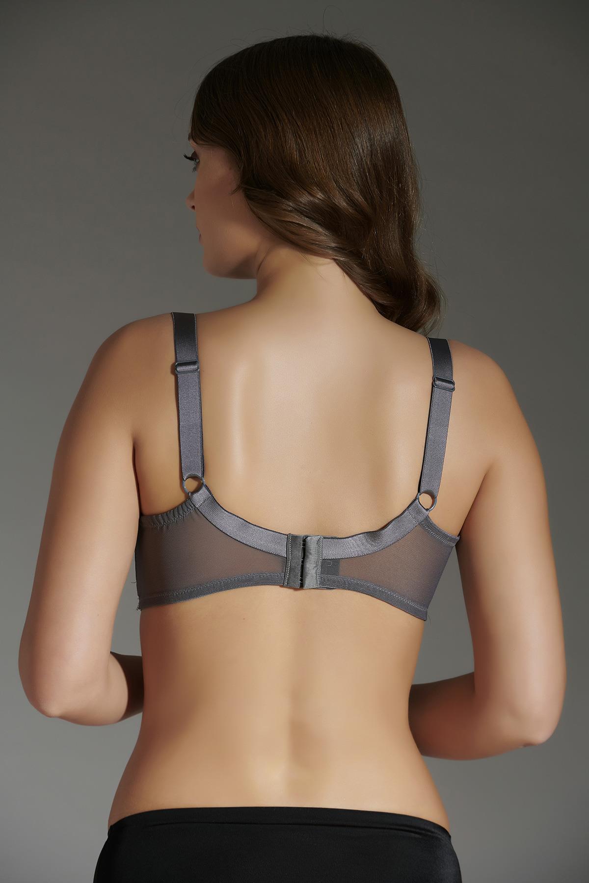 C&City Desteksiz Sütyen C18040 Gri