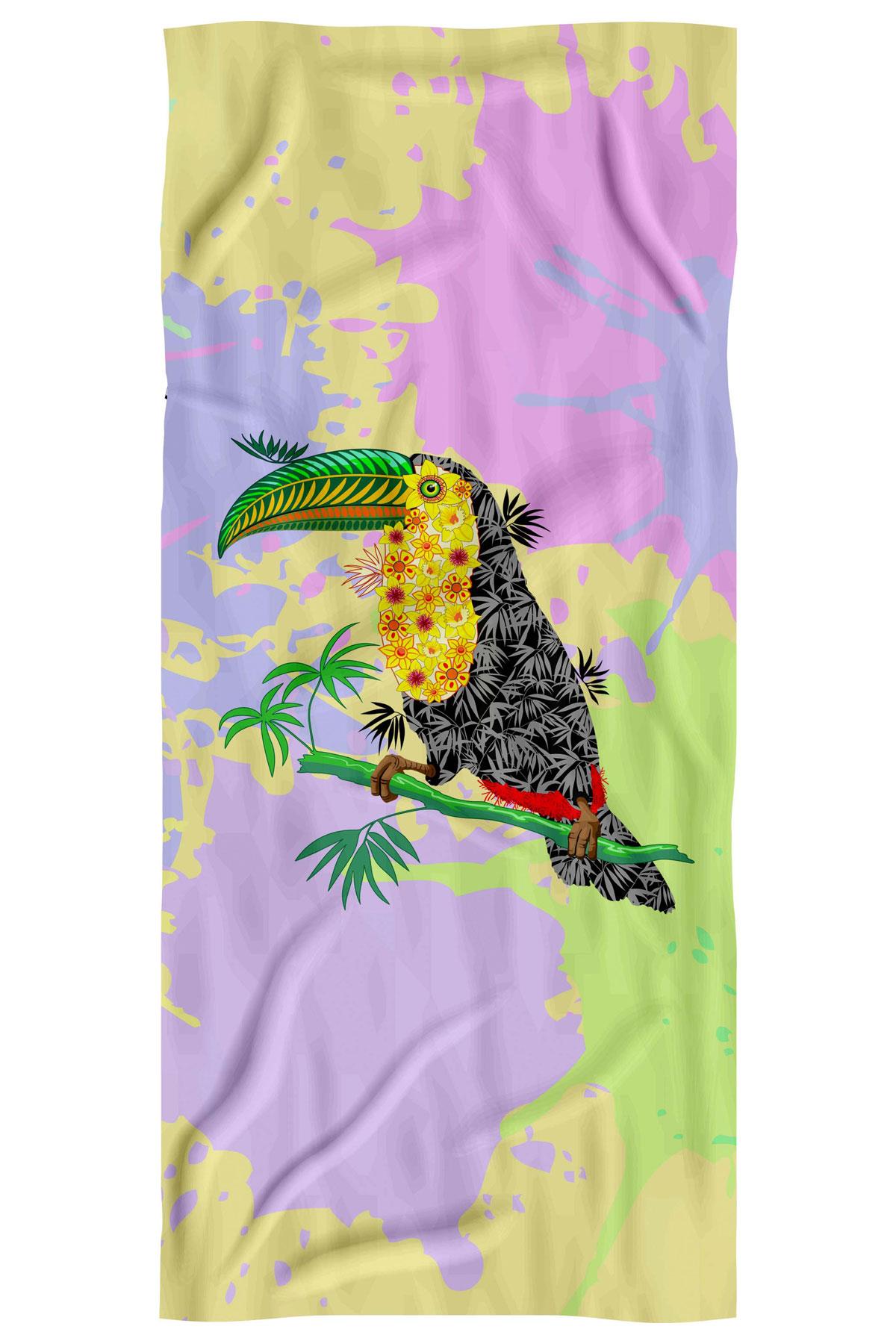 C&City Dijital Baskılı Plaj Havlusu C12022-1 K-62