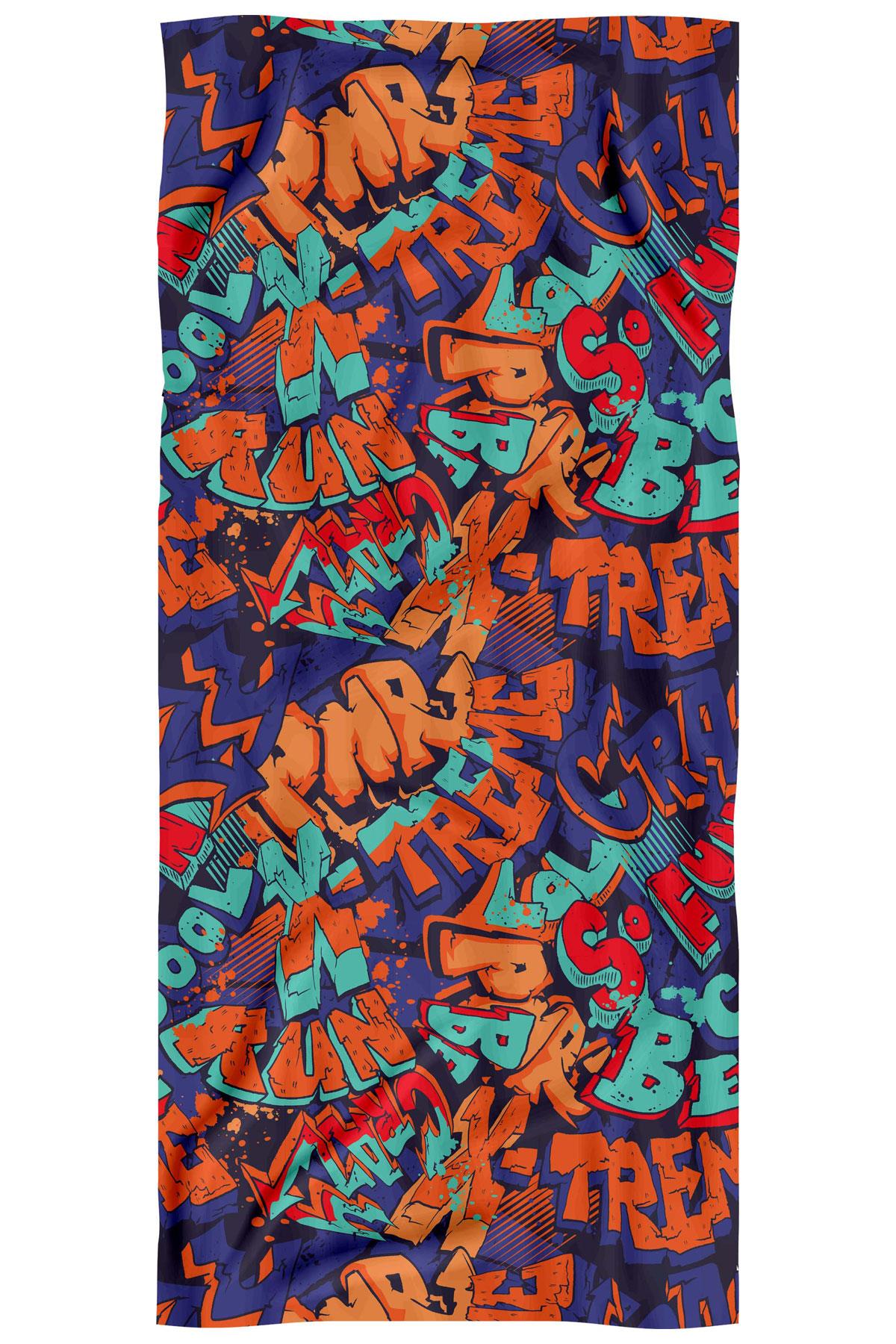 C&City Dijital Baskılı Plaj Havlusu C12022-1 K-65