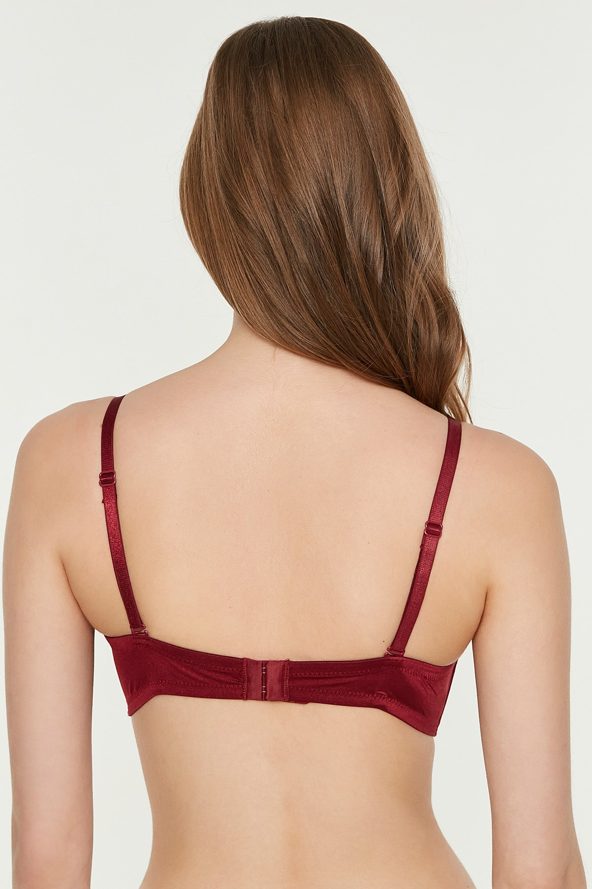 C&City Double Push-Up Straplez Sütyen 7040 Bordo