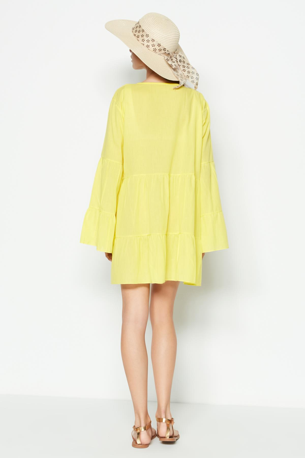 C&City Elbise Pareo 22329 Sarı