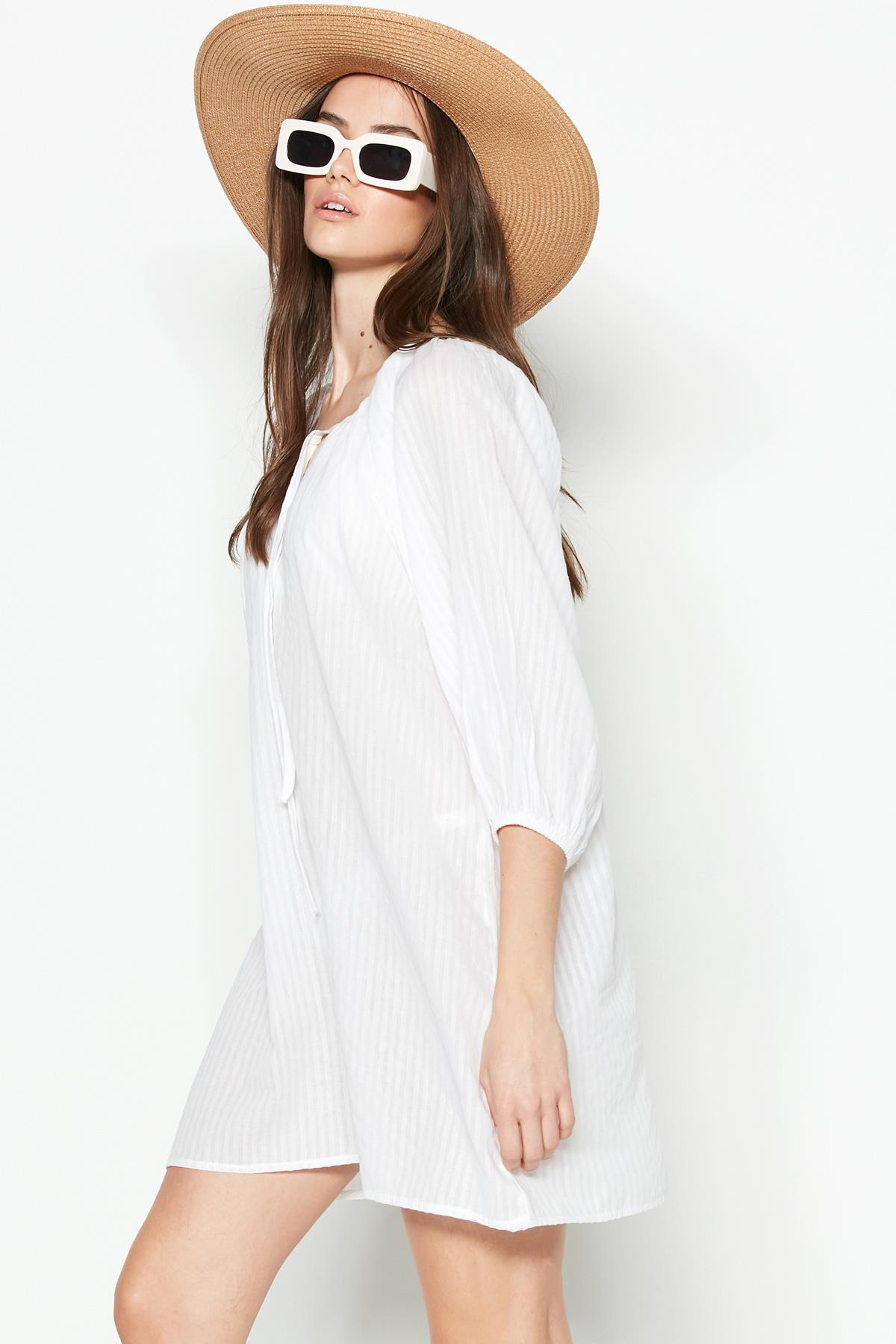 C&City Elbise Pareo 2327 Beyaz