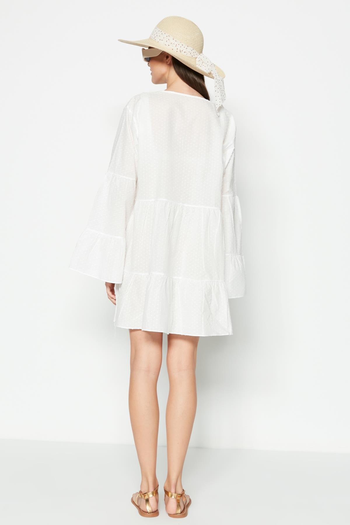 C&City Elbise Pareo 2329 Beyaz