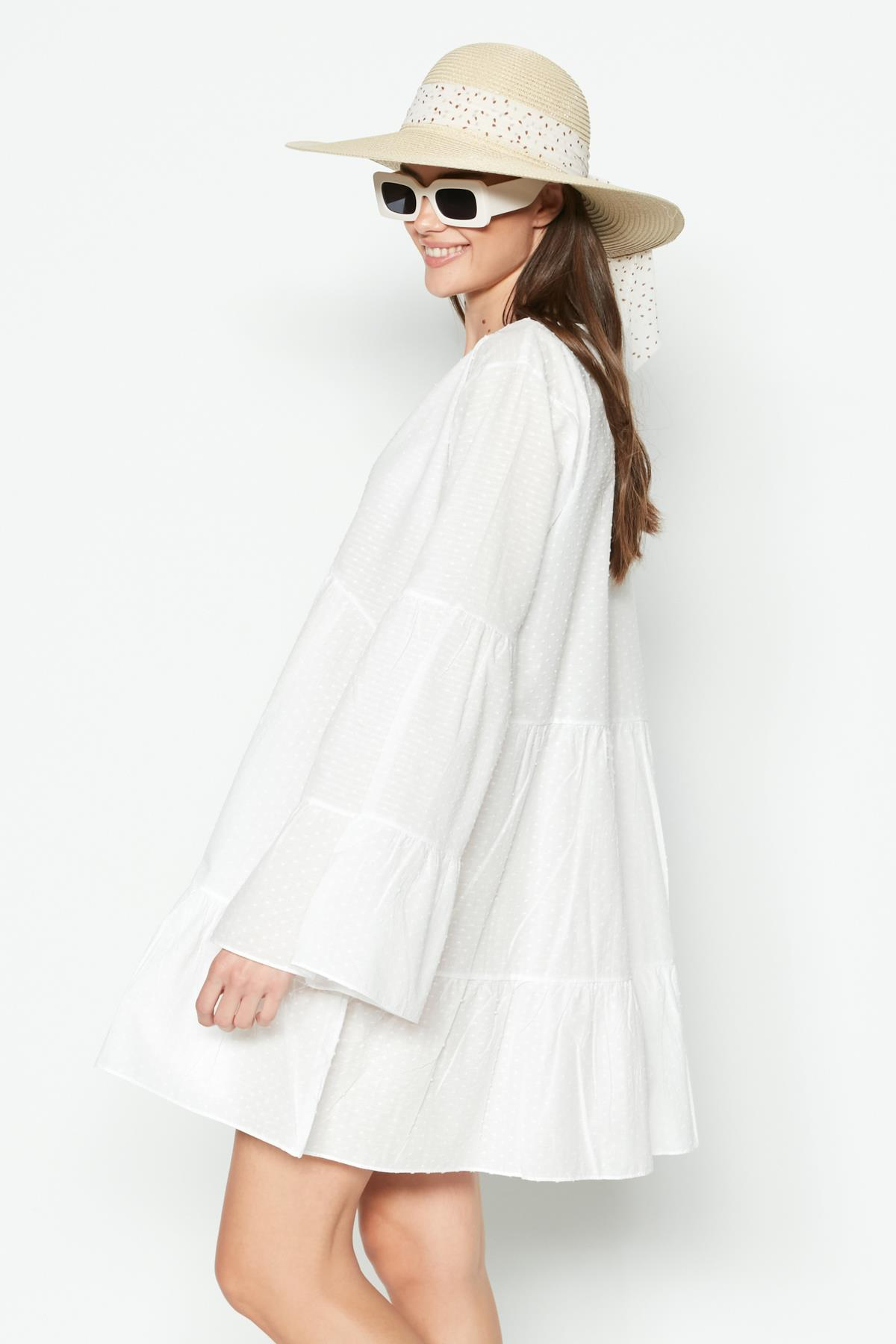 C&City Elbise Pareo 2329 Beyaz