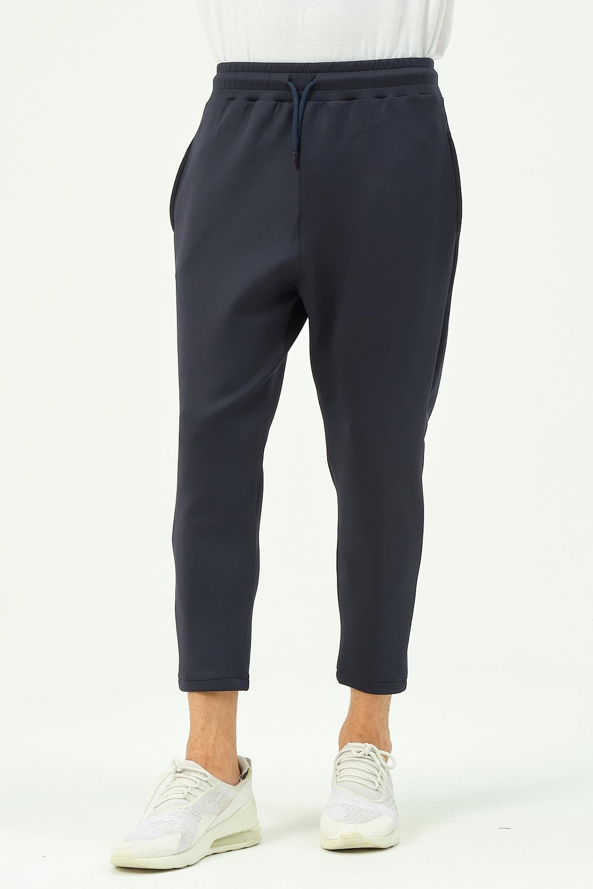 C&City Erkek Bol Kesim Düz Paça Arka Cepli Eşofman Altı 856 Lacivert