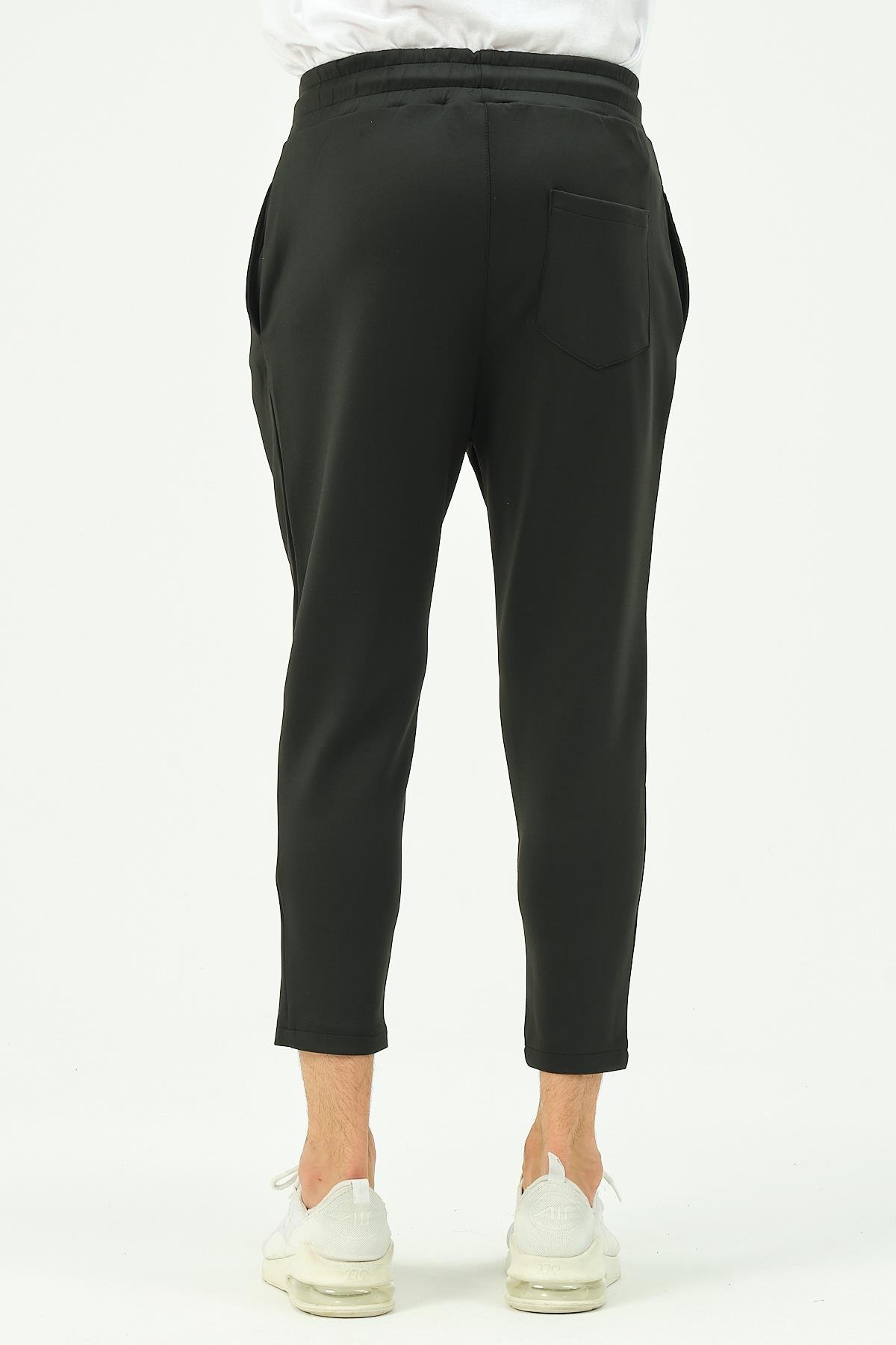 C&City Erkek Bol Kesim Düz Paça Arka Cepli Eşofman Altı 856 Siyah