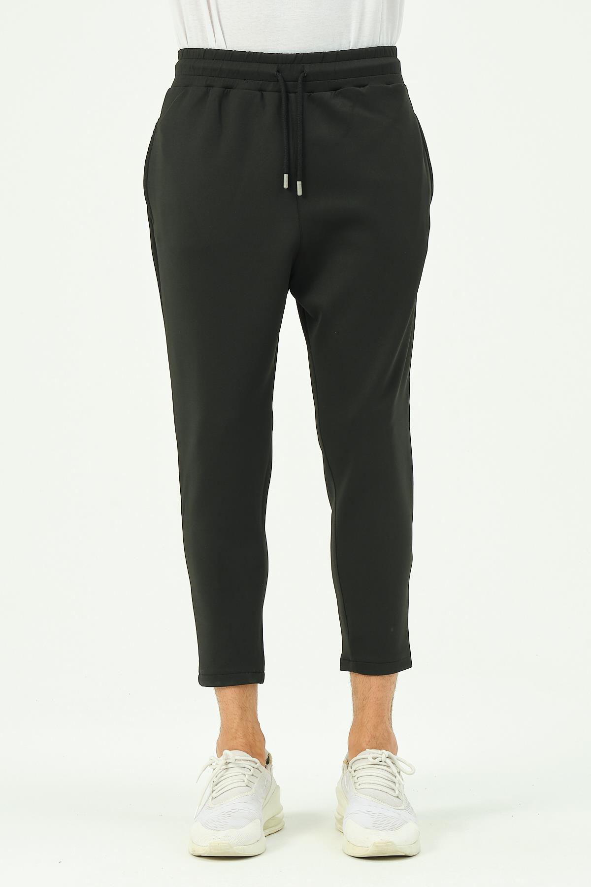 C&City Erkek Bol Kesim Düz Paça Arka Cepli Eşofman Altı 856 Siyah