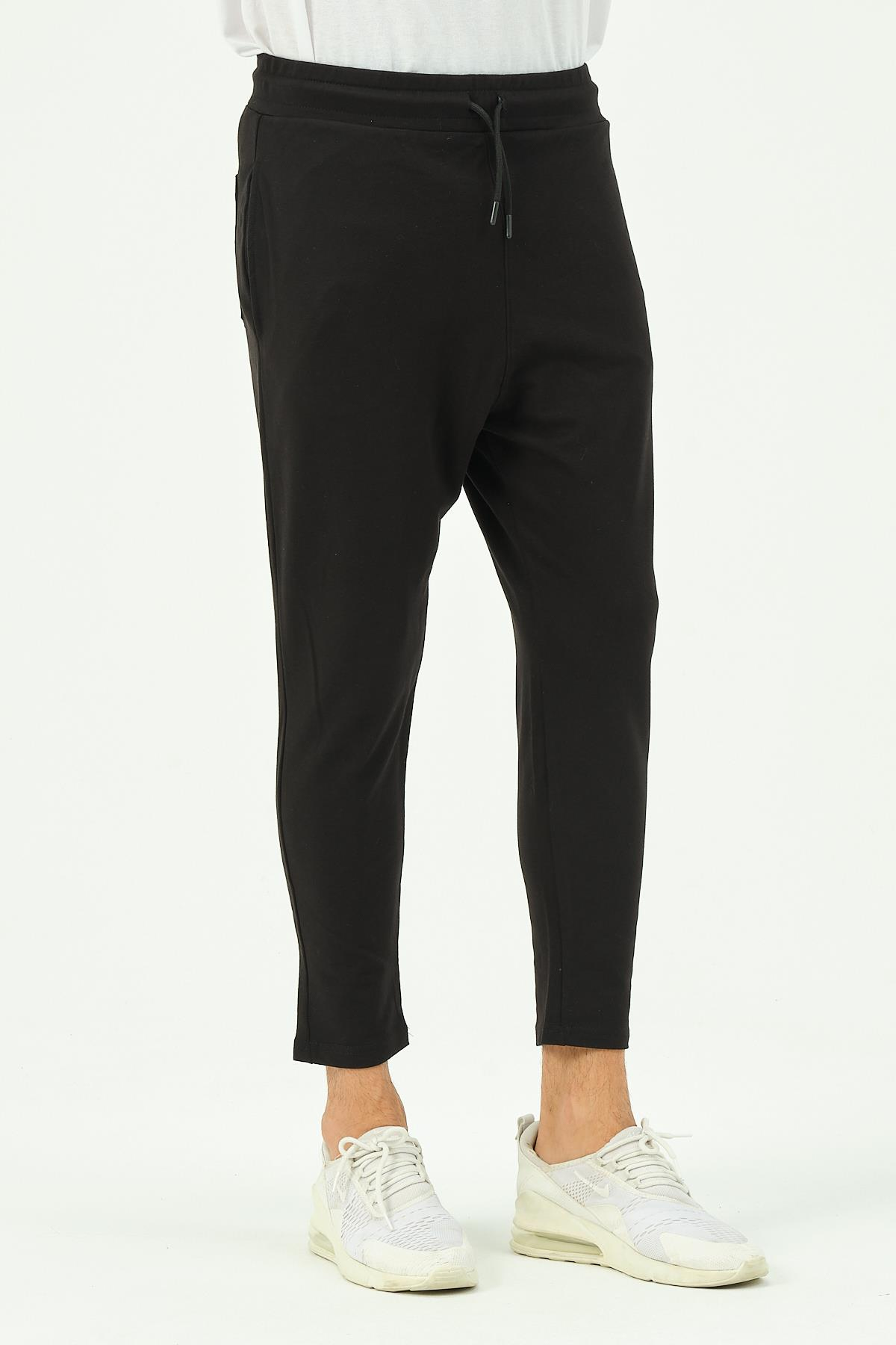 C&City Erkek Bol Kesim Düz Paça Eşofman Altı 785 Siyah