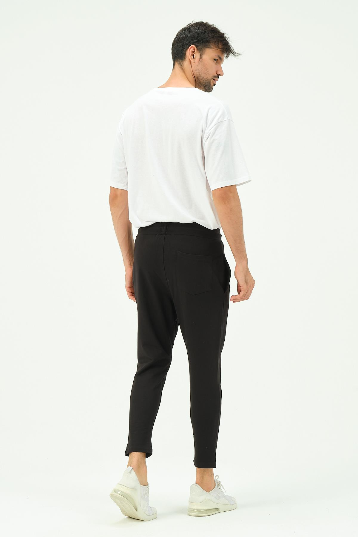 C&City Erkek Bol Kesim Düz Paça Eşofman Altı 785 Siyah