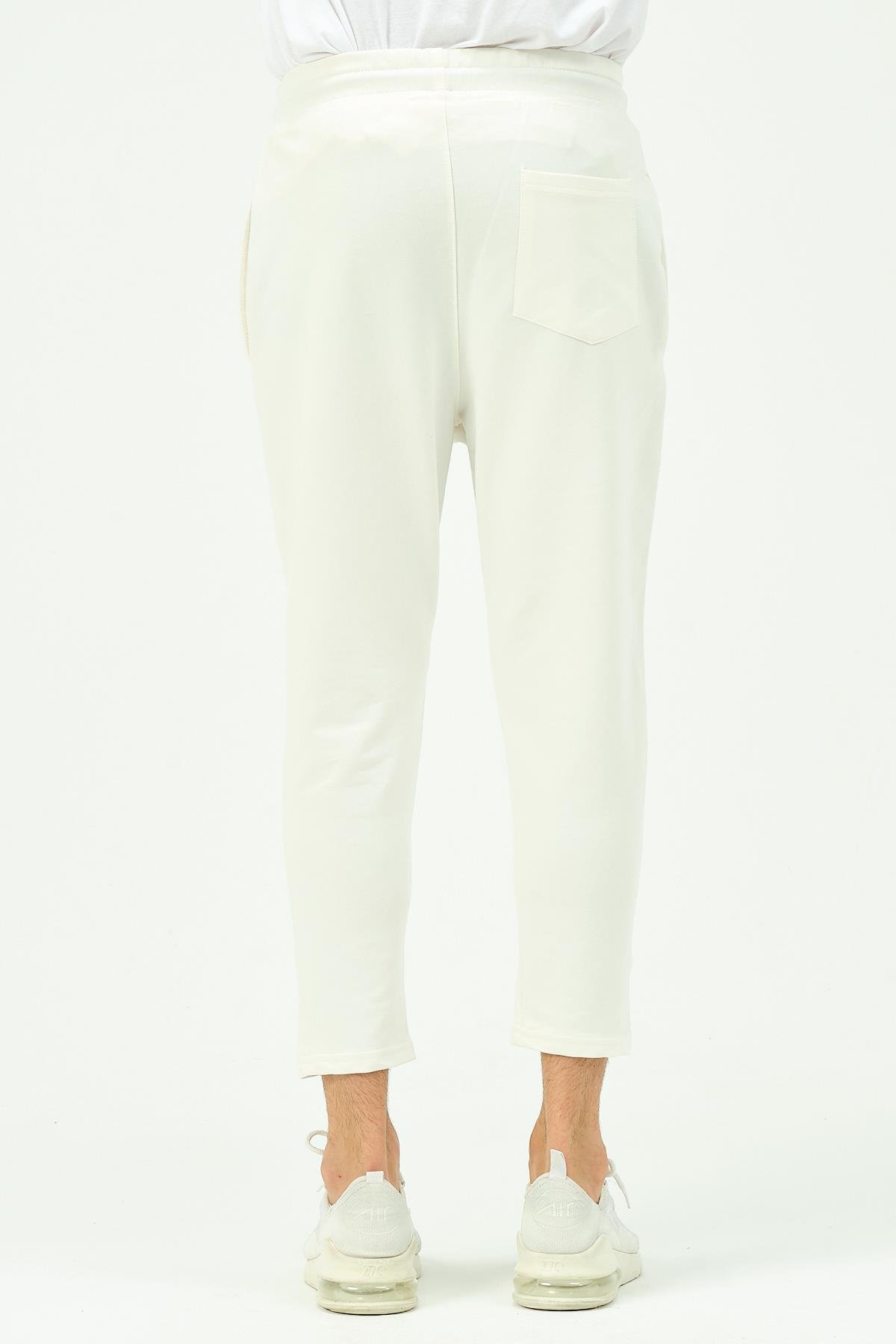 C&City Erkek Bol Kesim Düz Paça Eşofman Altı 785 Ekru