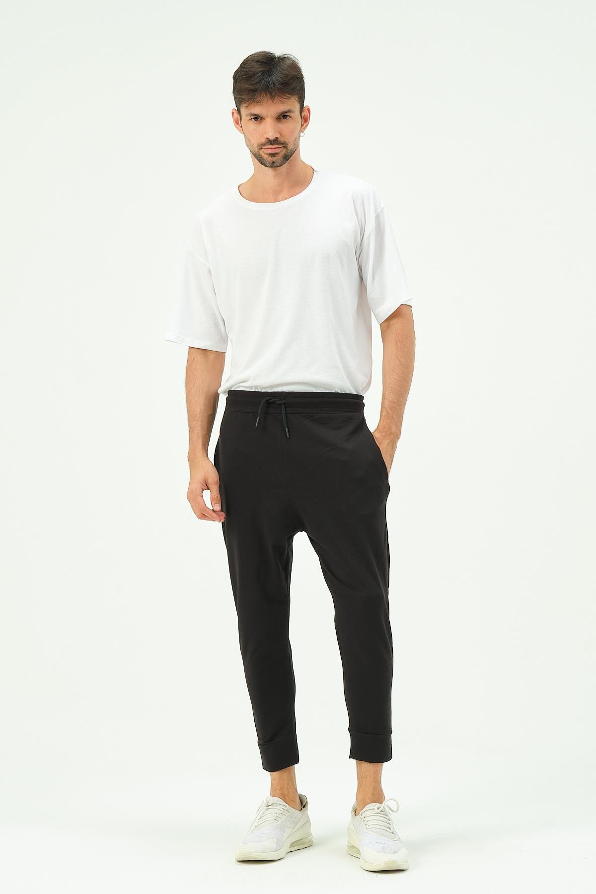 C&City Erkek Bol Kesim Eşofman Altı 784 Siyah