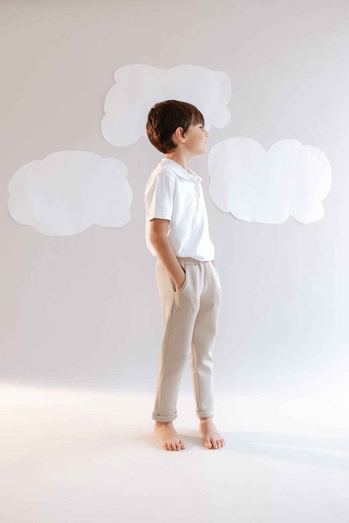 C&City Erkek Çocuk Duble Paça Eşofman Altı 872 Taş