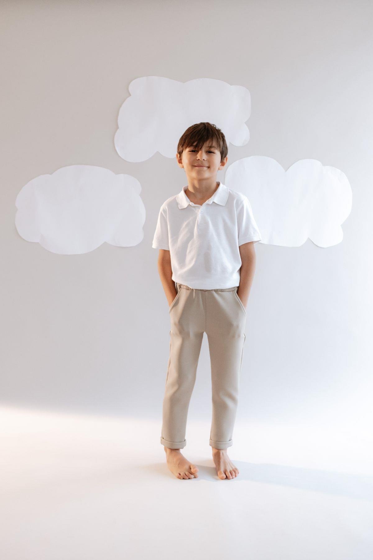 C&City Erkek Çocuk Duble Paça Eşofman Altı 872 Taş