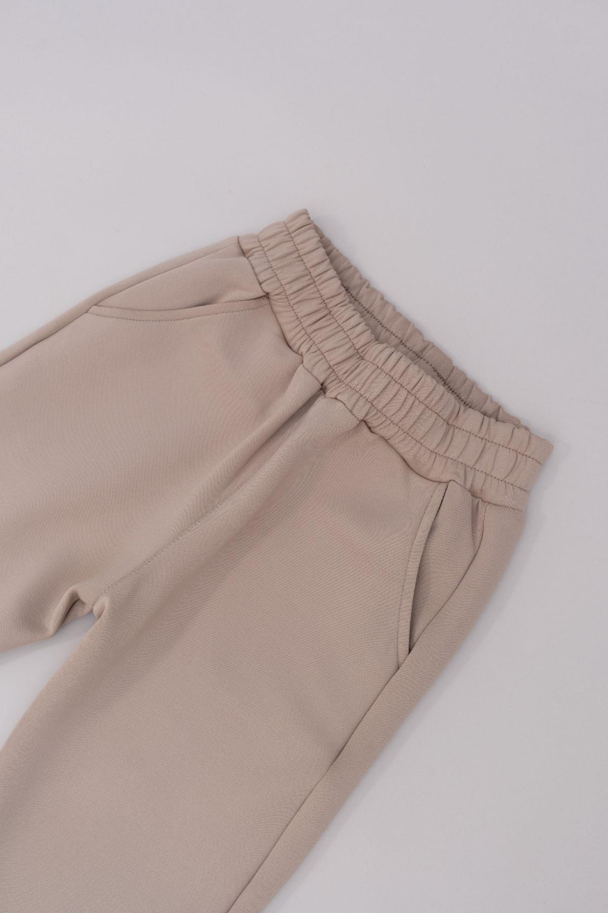 C&City Erkek Çocuk Duble Paça Eşofman Altı 872 Taş