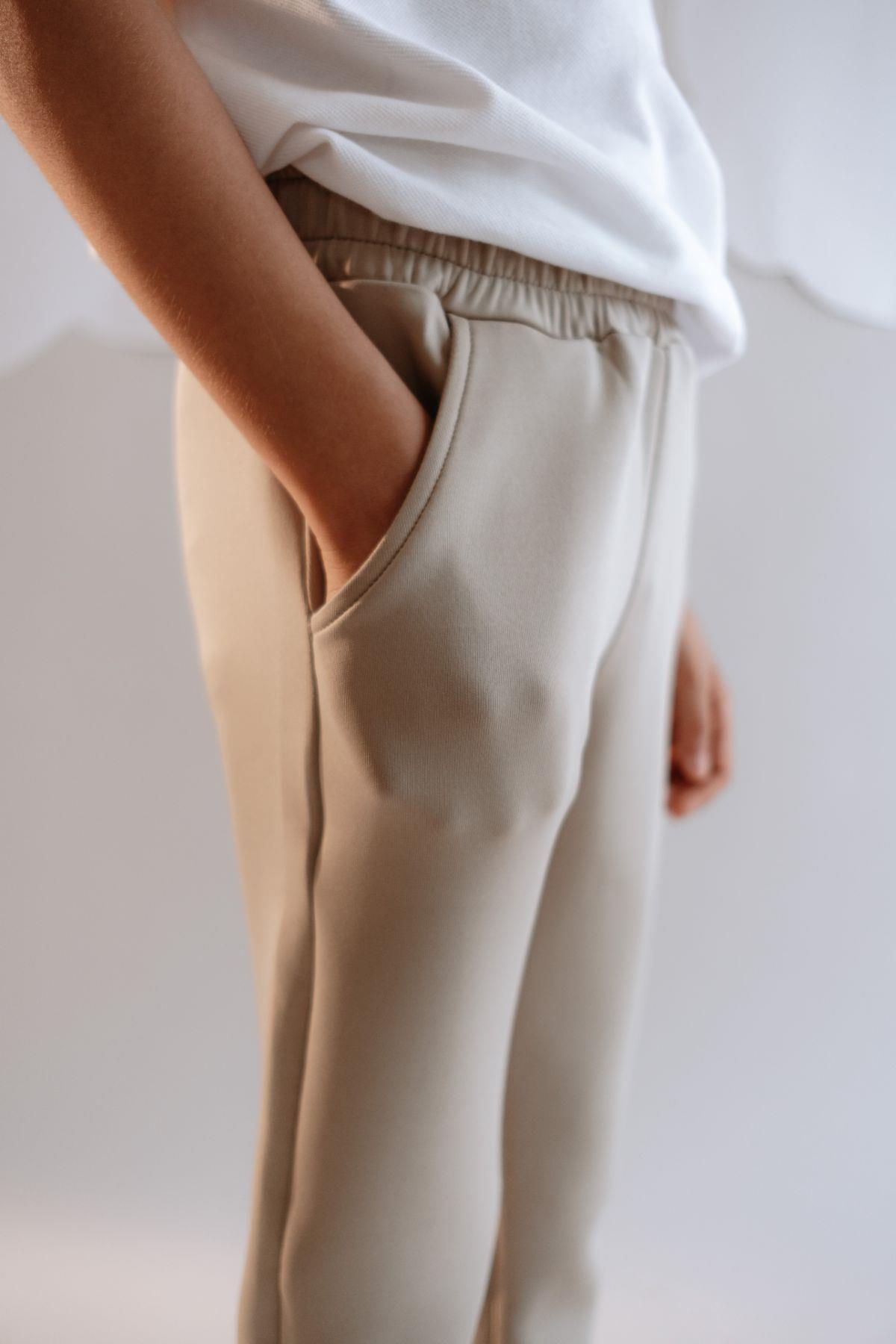 C&City Erkek Çocuk Duble Paça Eşofman Altı 872 Taş