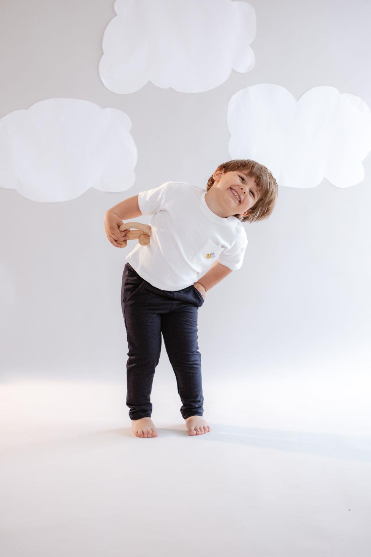 C&City Erkek Çocuk Düz Paça Eşofman Altı 762 Lacivert