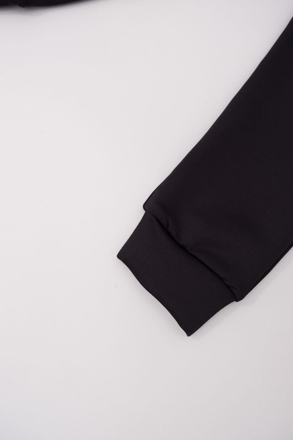 C&City Erkek Çocuk Manşetli Paça Eşofman Altı 873 Siyah