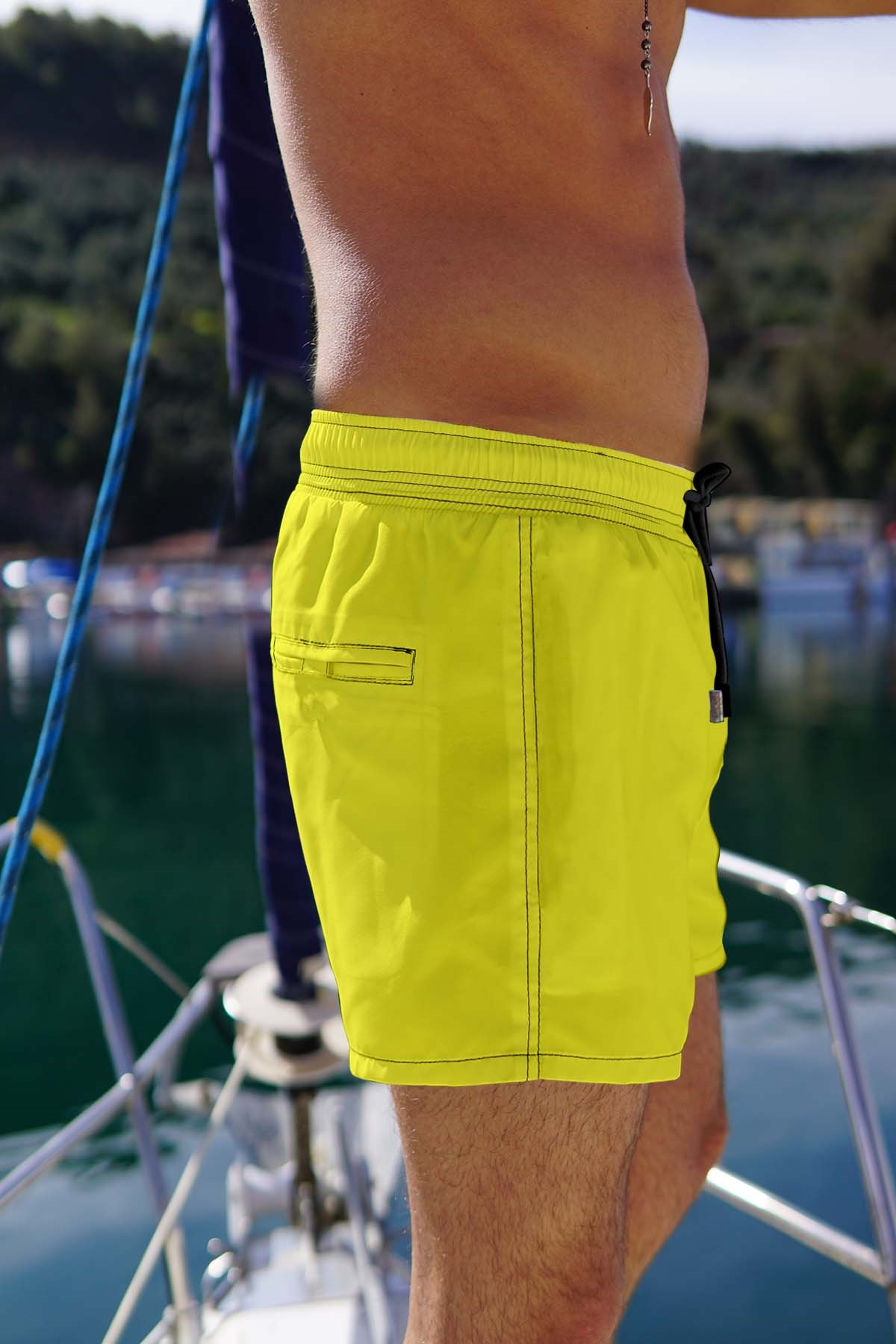 C&City Erkek Deniz Şort C1350 Sarı