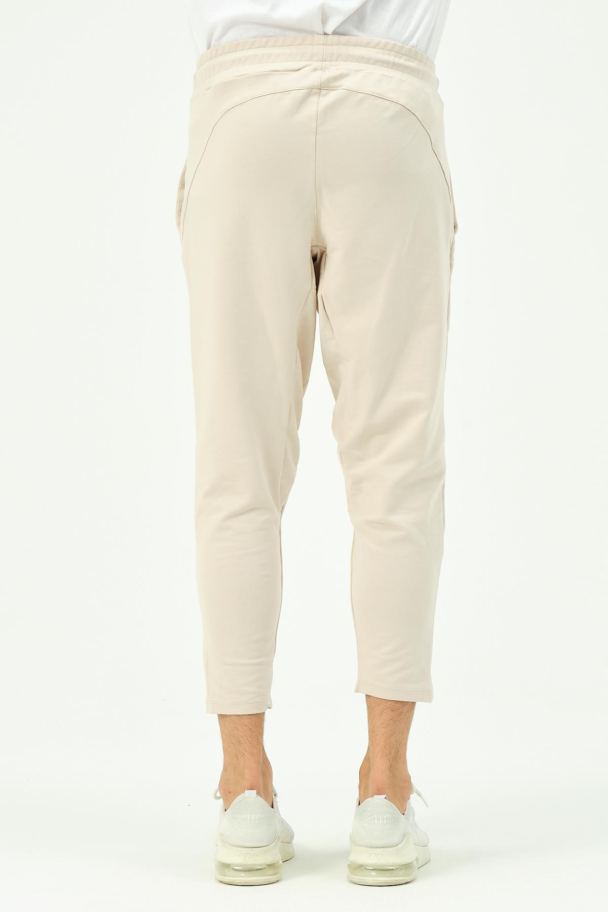 C&City Erkek Düz Paça Arka Cepli Eşofman Altı 783 Taş