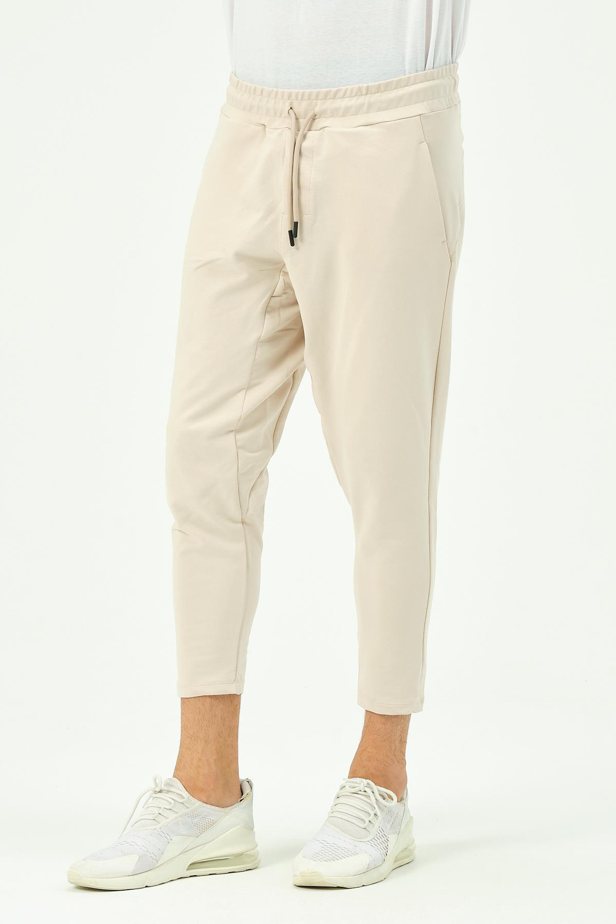 C&City Erkek Düz Paça Arka Cepli Eşofman Altı 783 Taş